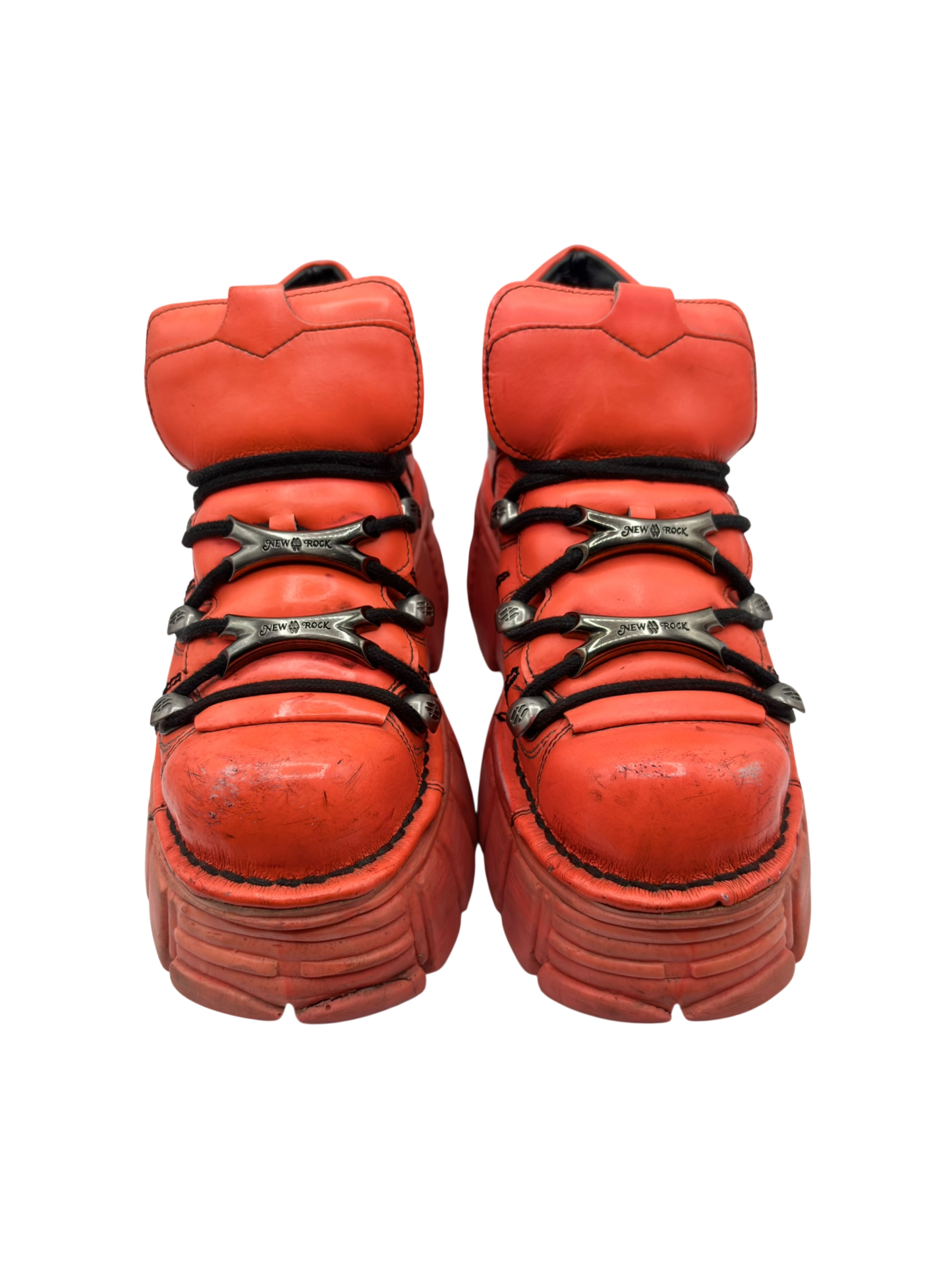 New Rock M-106 bright pink platform boots size 38