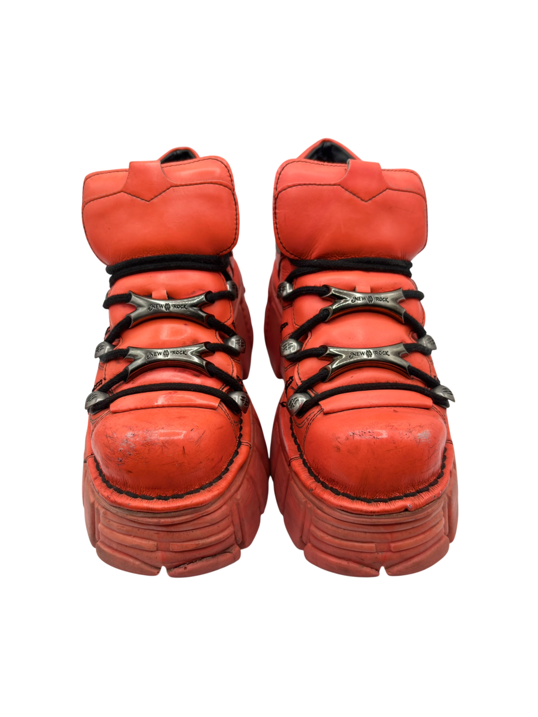 New Rock M-106 bright pink platform boots size 38