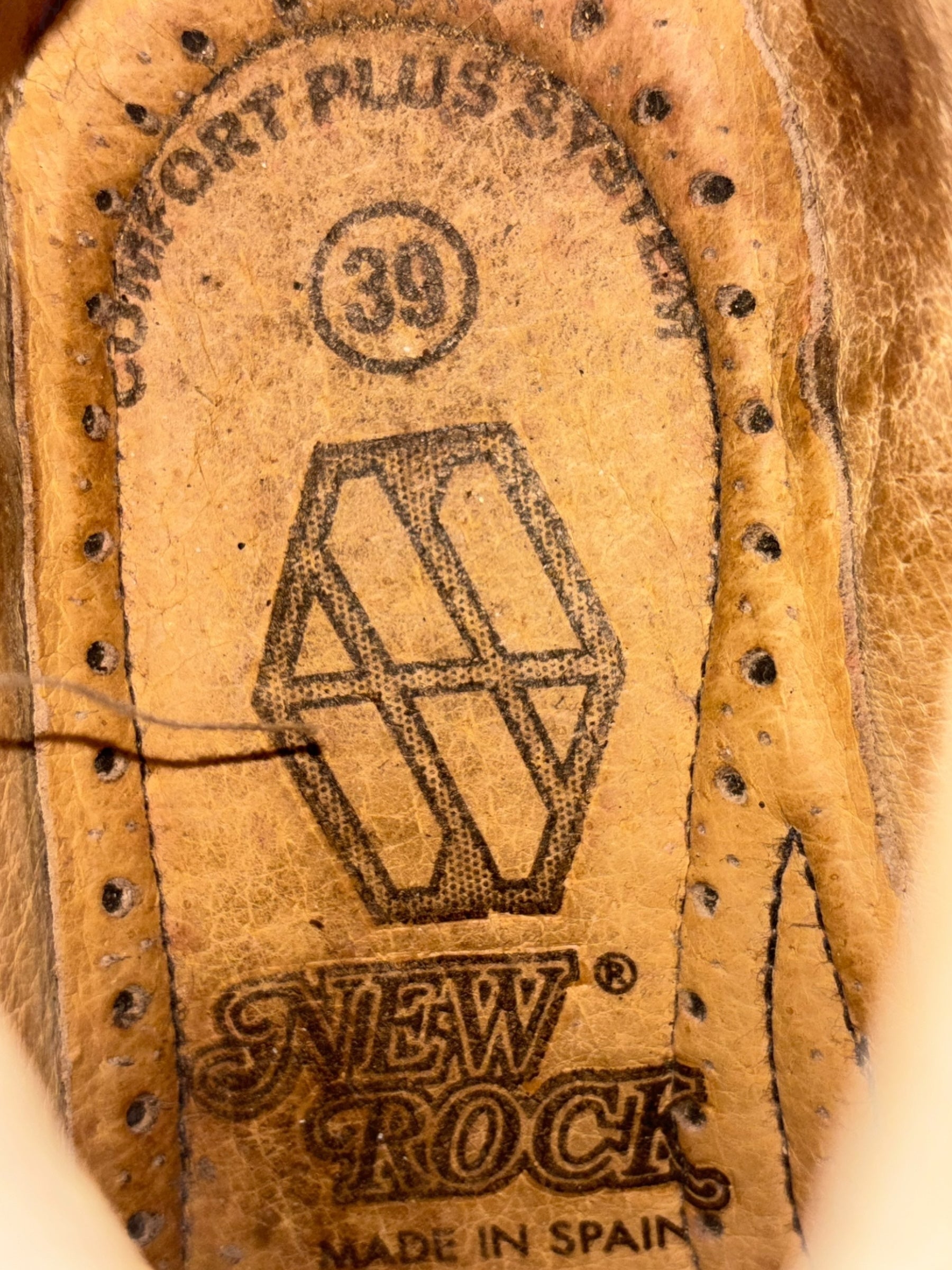 Vintage rare New Rock chunky avant garde leather platform boots size 39