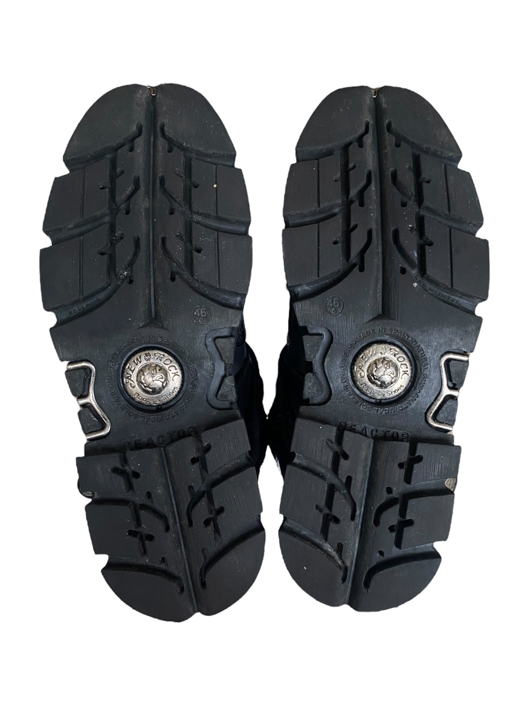 Vintage New Rock M-161-S1 reactor knee-high boots size 46