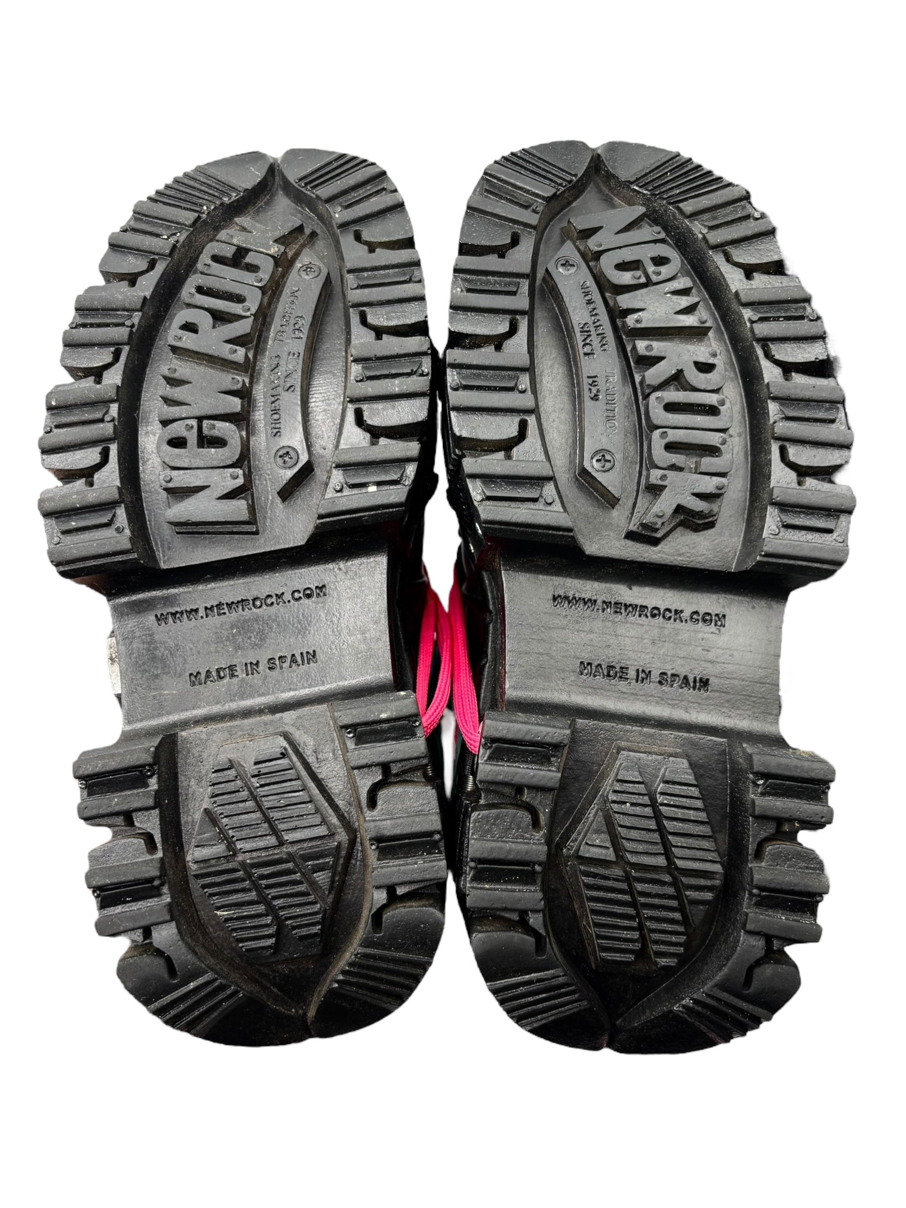 Limited edition New Rock cyan/pink platform boots size 39