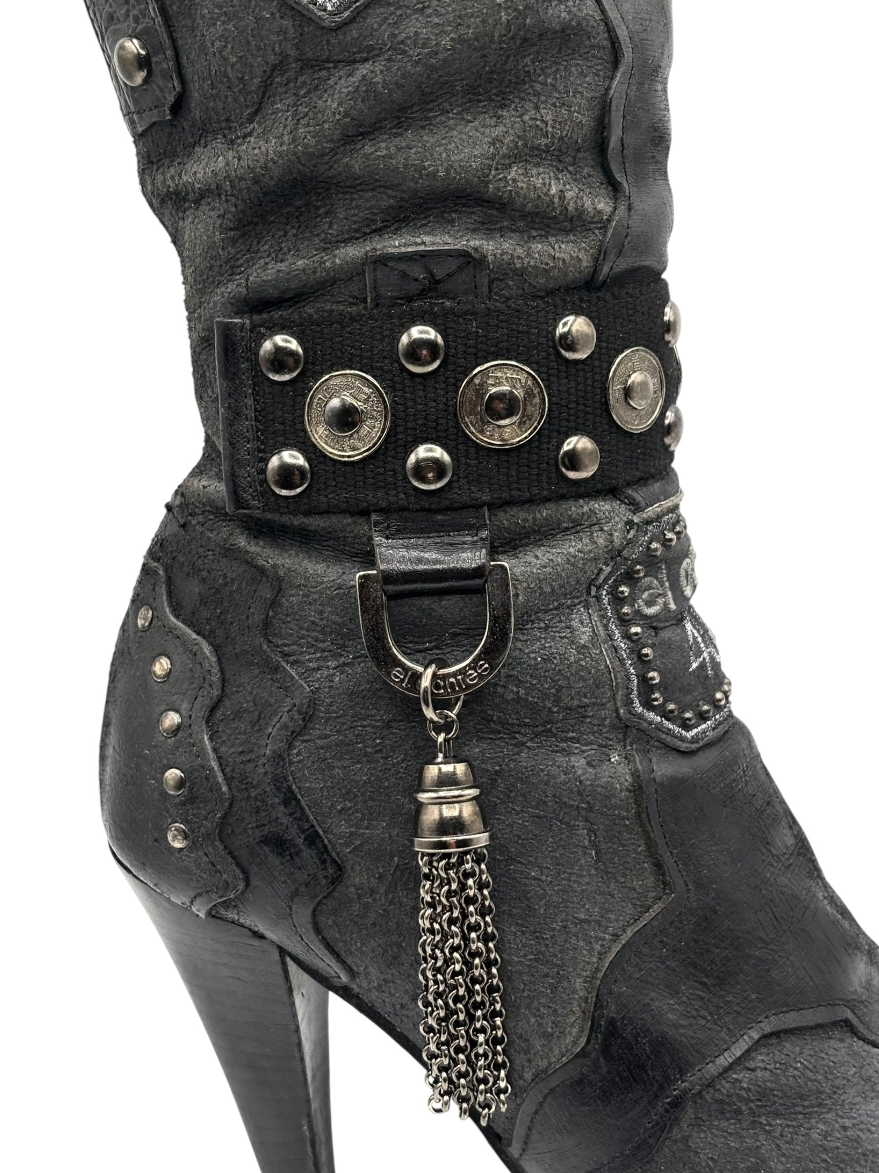 Vintage El Dantes knee high leather boots size 36