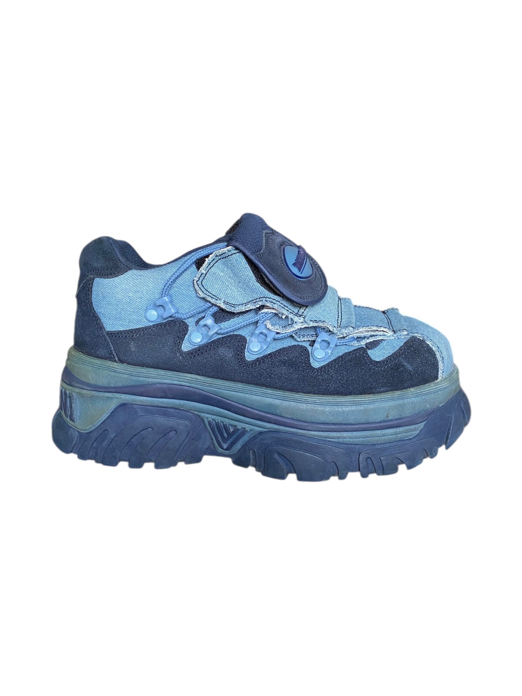 Vintage Remo Gianni blue platform boots size 40