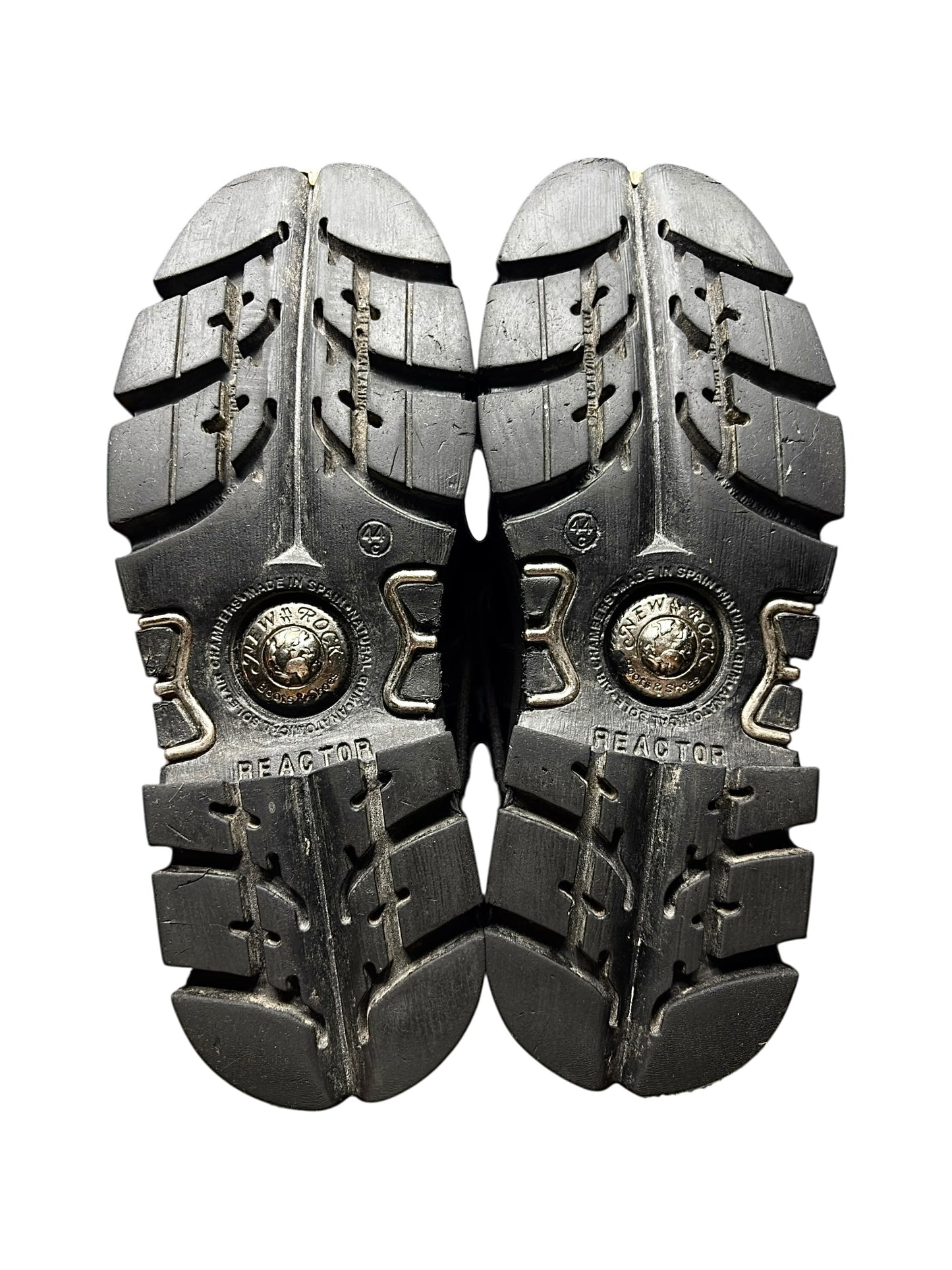 Vintage New Rock knee high reactor leather boots size 44