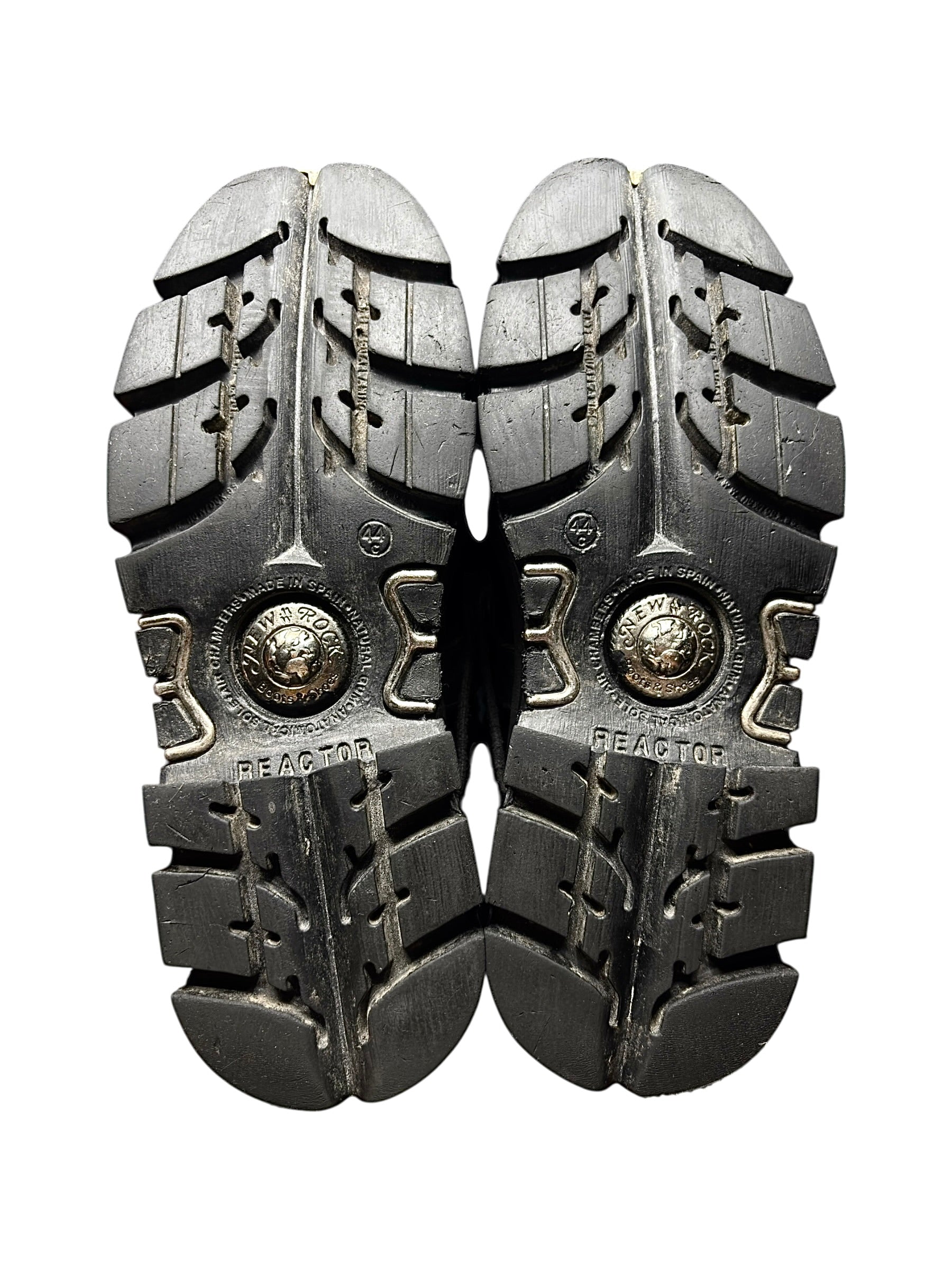 Vintage New Rock knee high reactor leather boots size 44