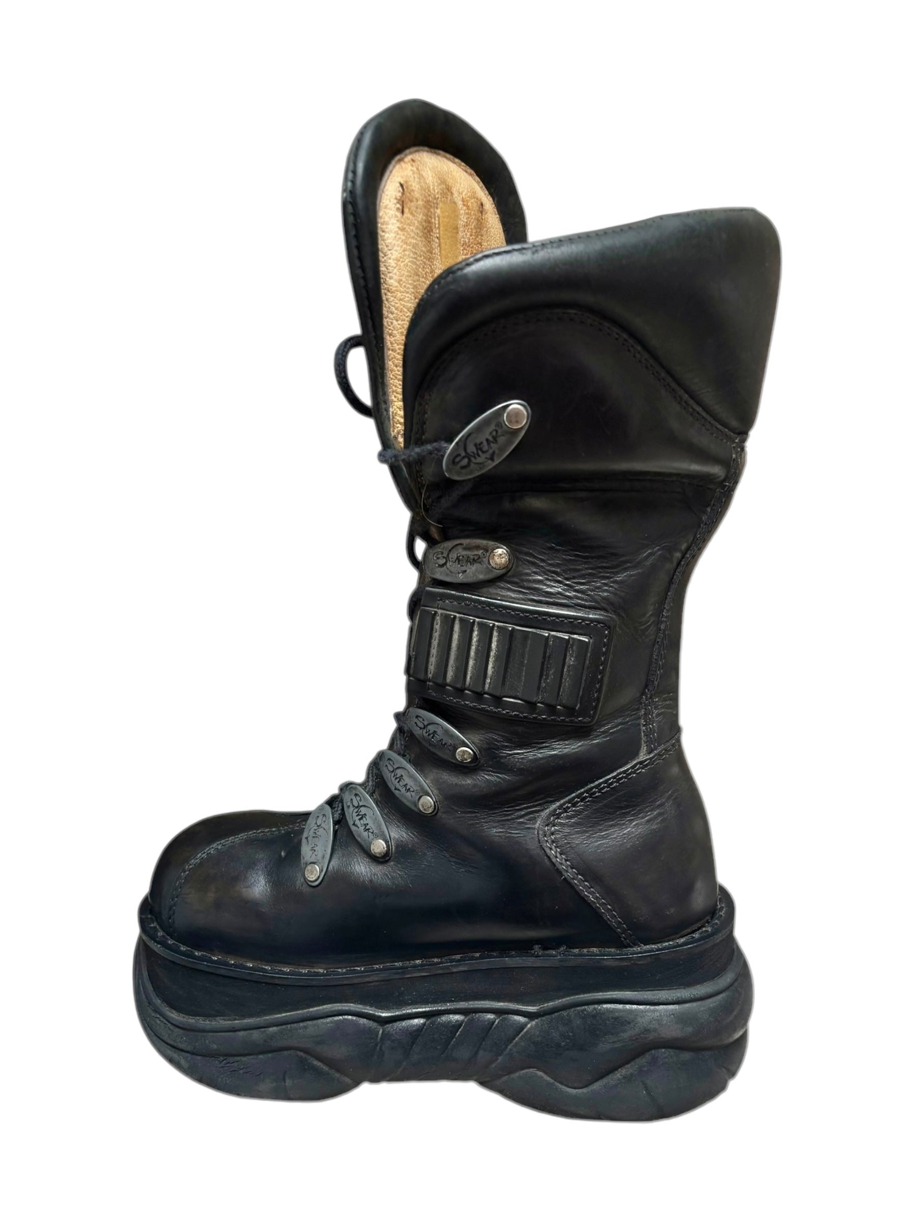 Vintage 90s Swear London alternative platform boots size 37