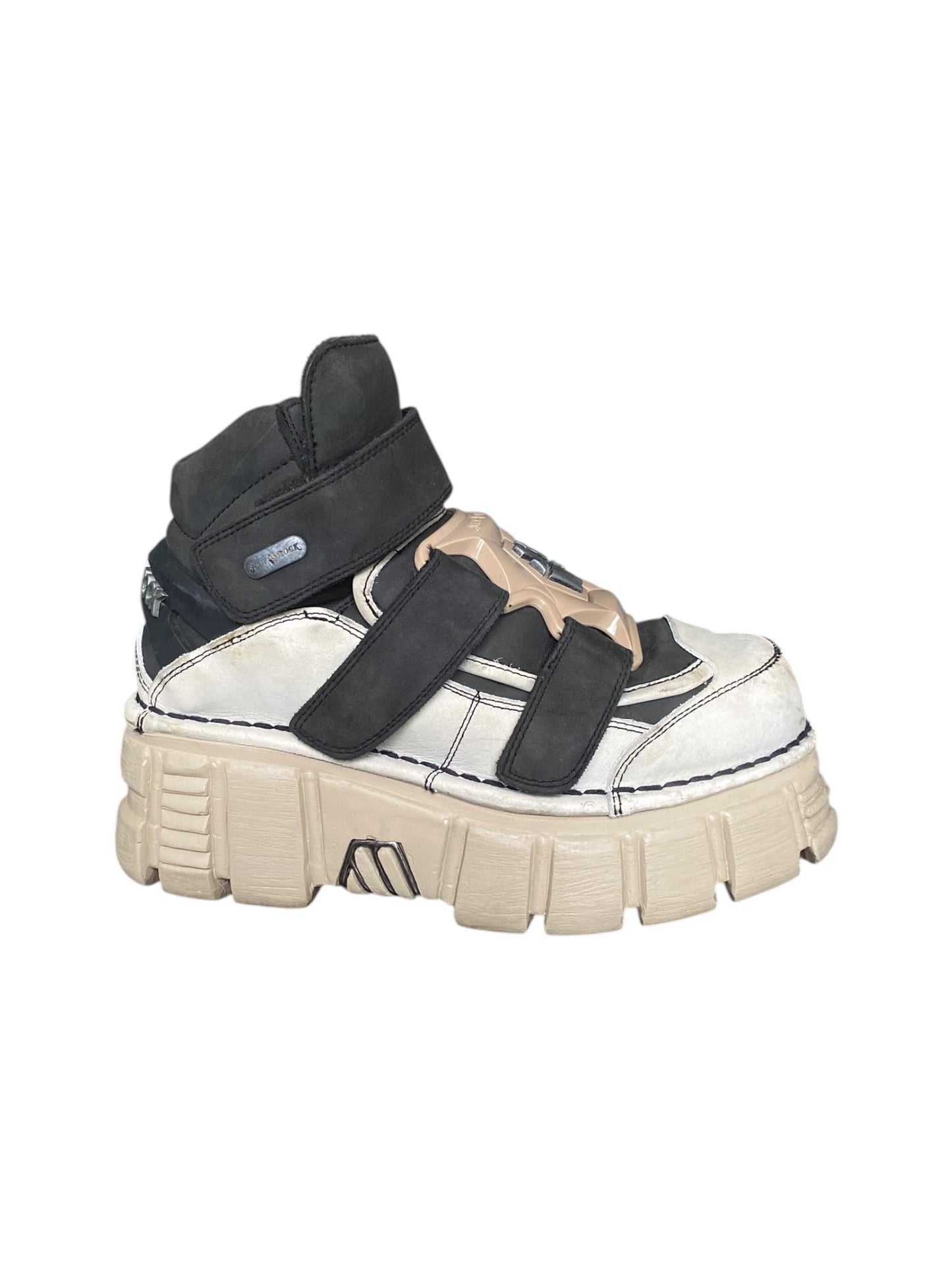 Vintage New Rock M-285 beige platform boots size 40