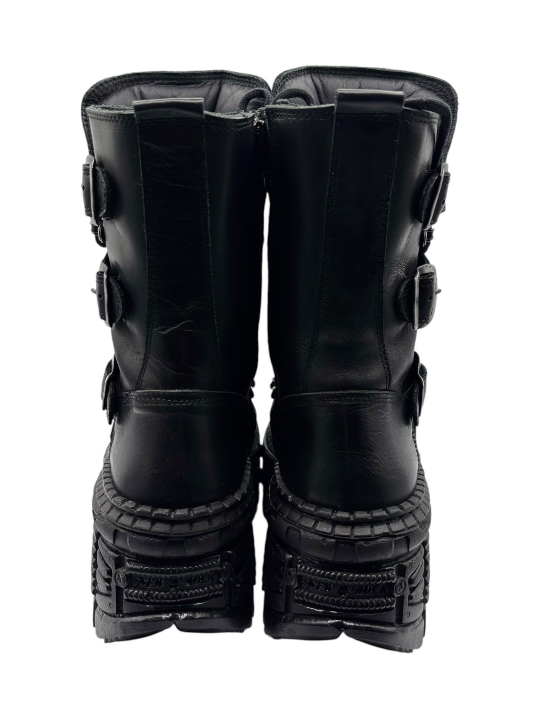 New Rock mid-calf techno platform boots size 39