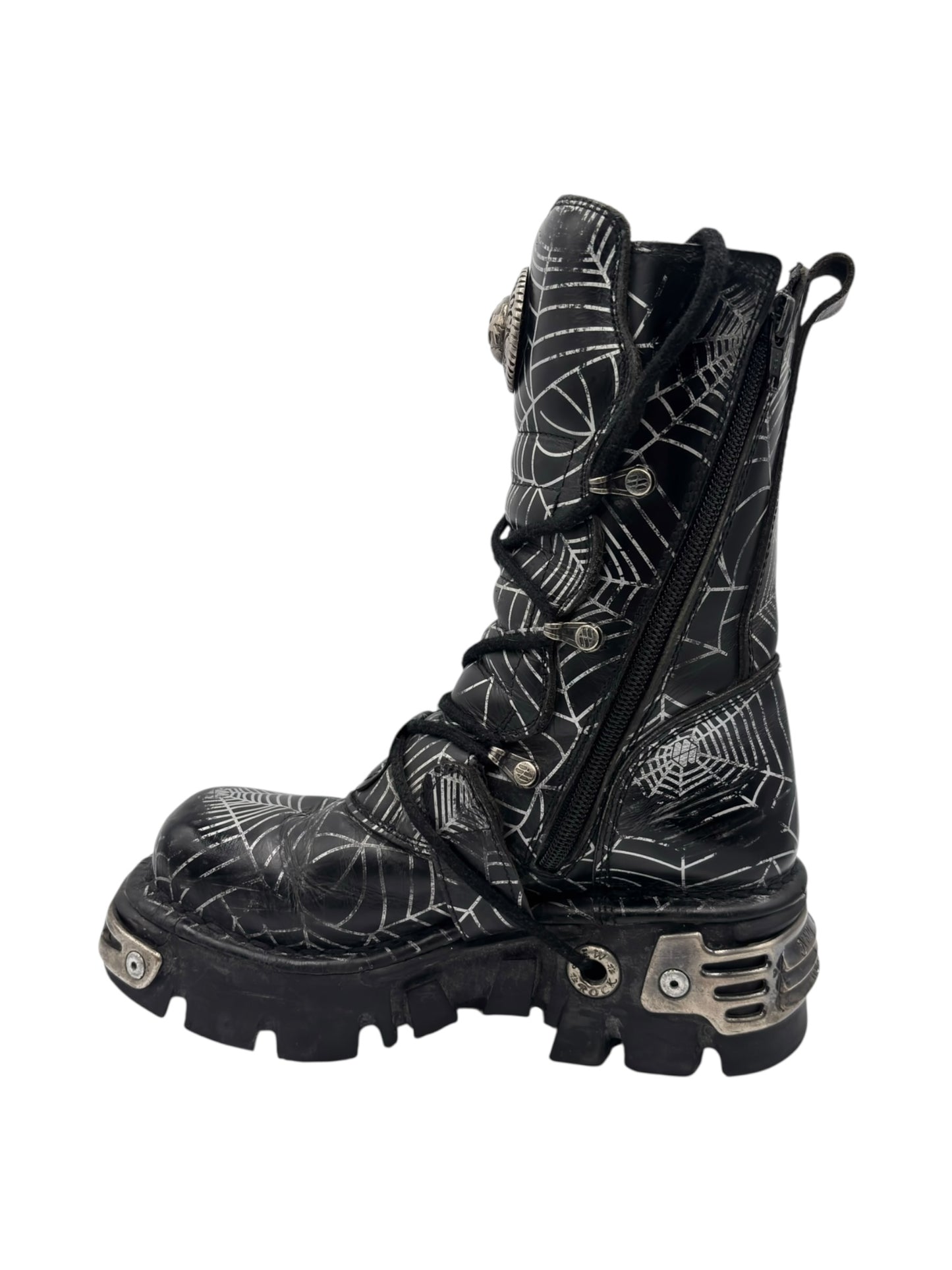 Vintage New Rock cobweb reactor  boots size 36