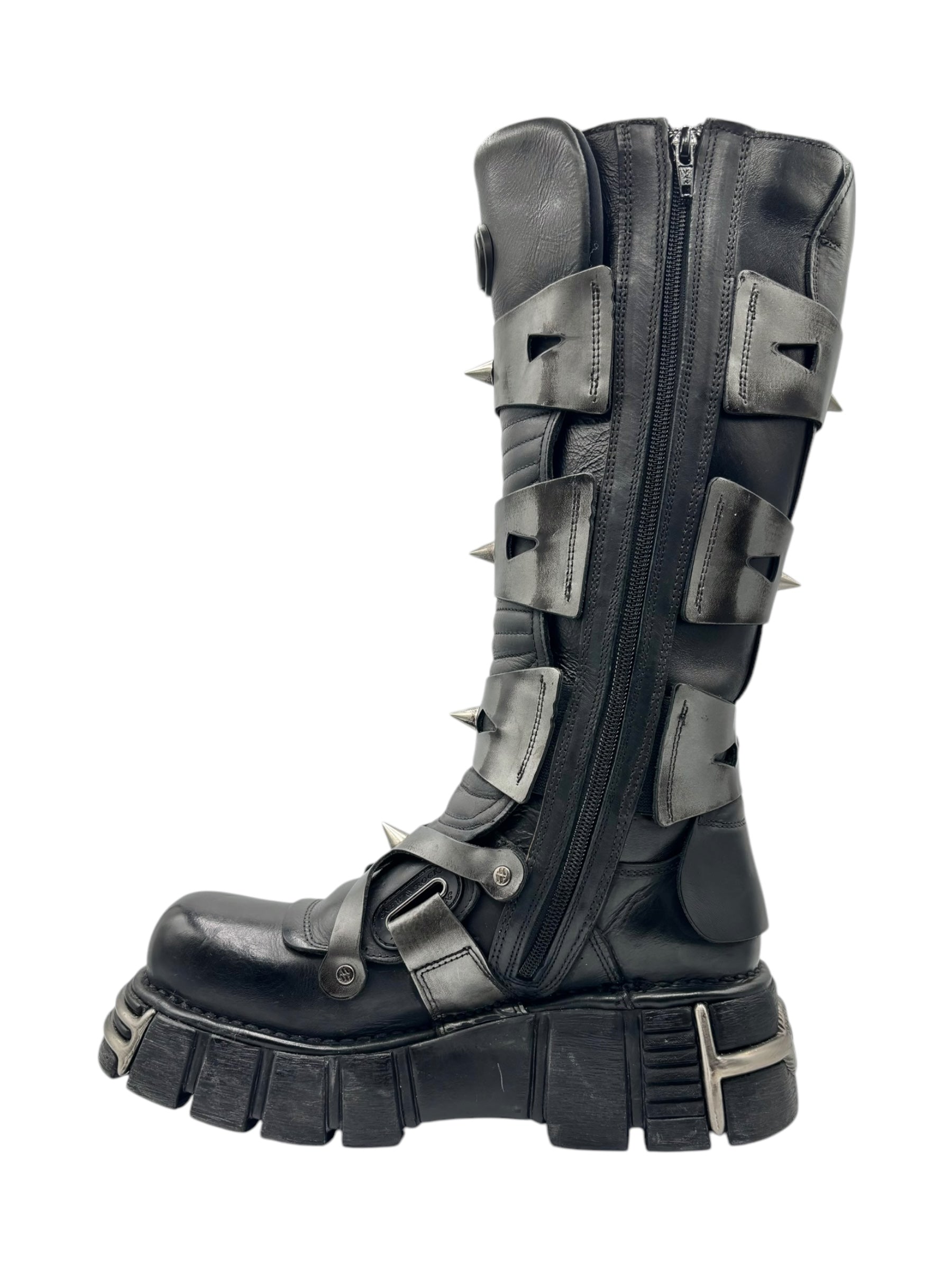 Vintage New Rock M-735-C10 knee high boots size 42