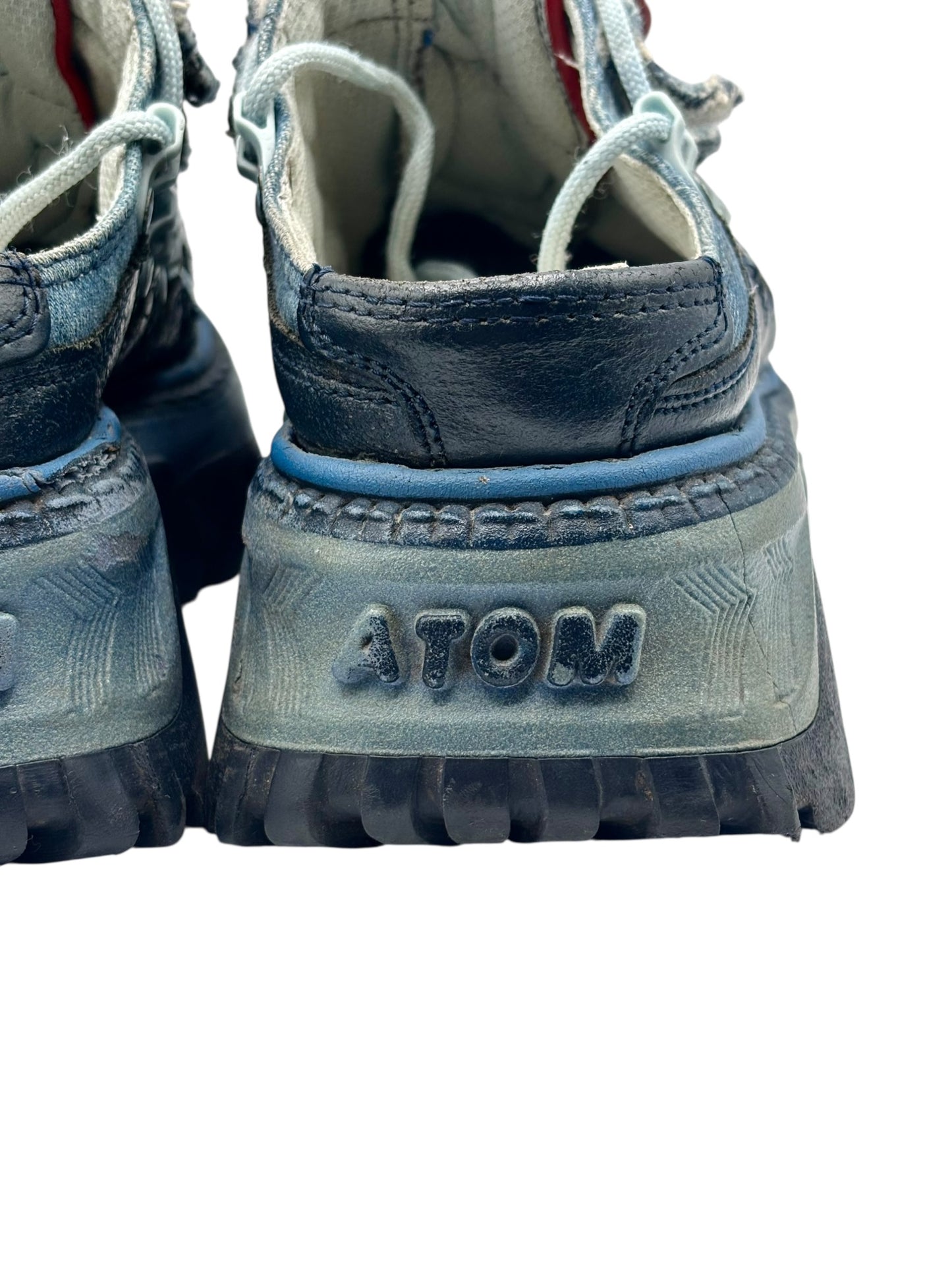 Vintage Gordon Jack denim platform clogs size 36