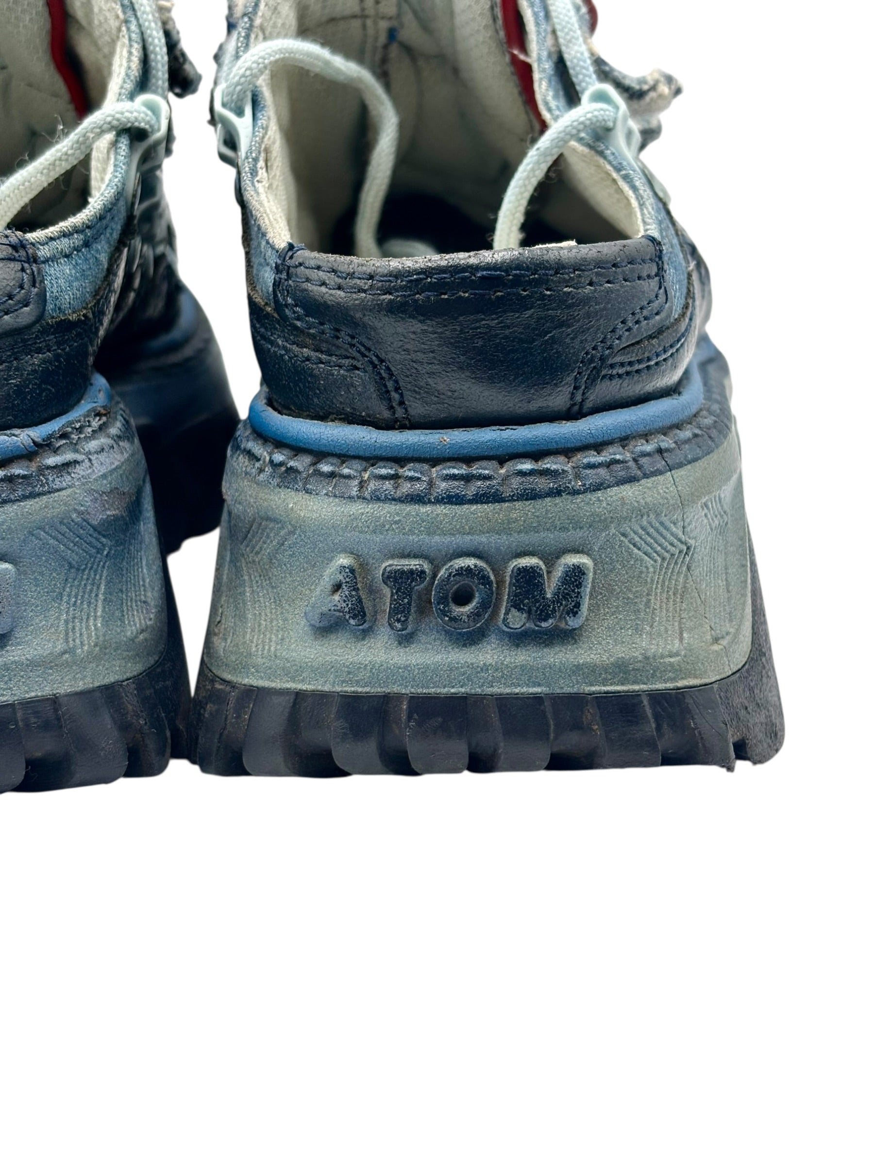 Vintage Gordon Jack denim platform clogs size 36