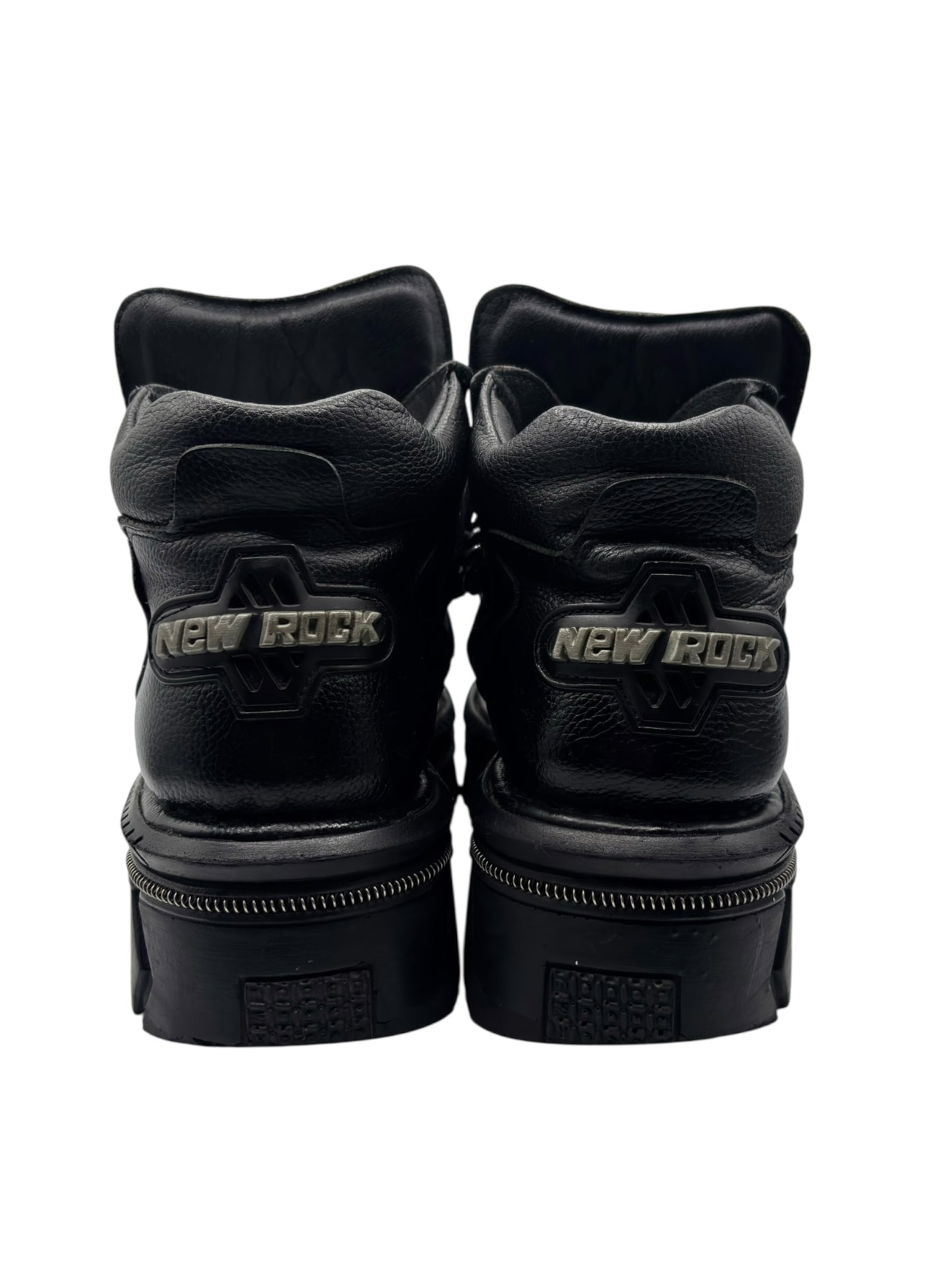 New Rock leather platform boots