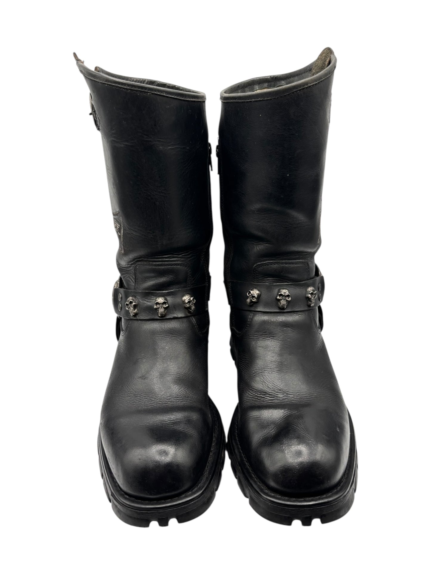 Vintage New Rock leather biker boots size 44