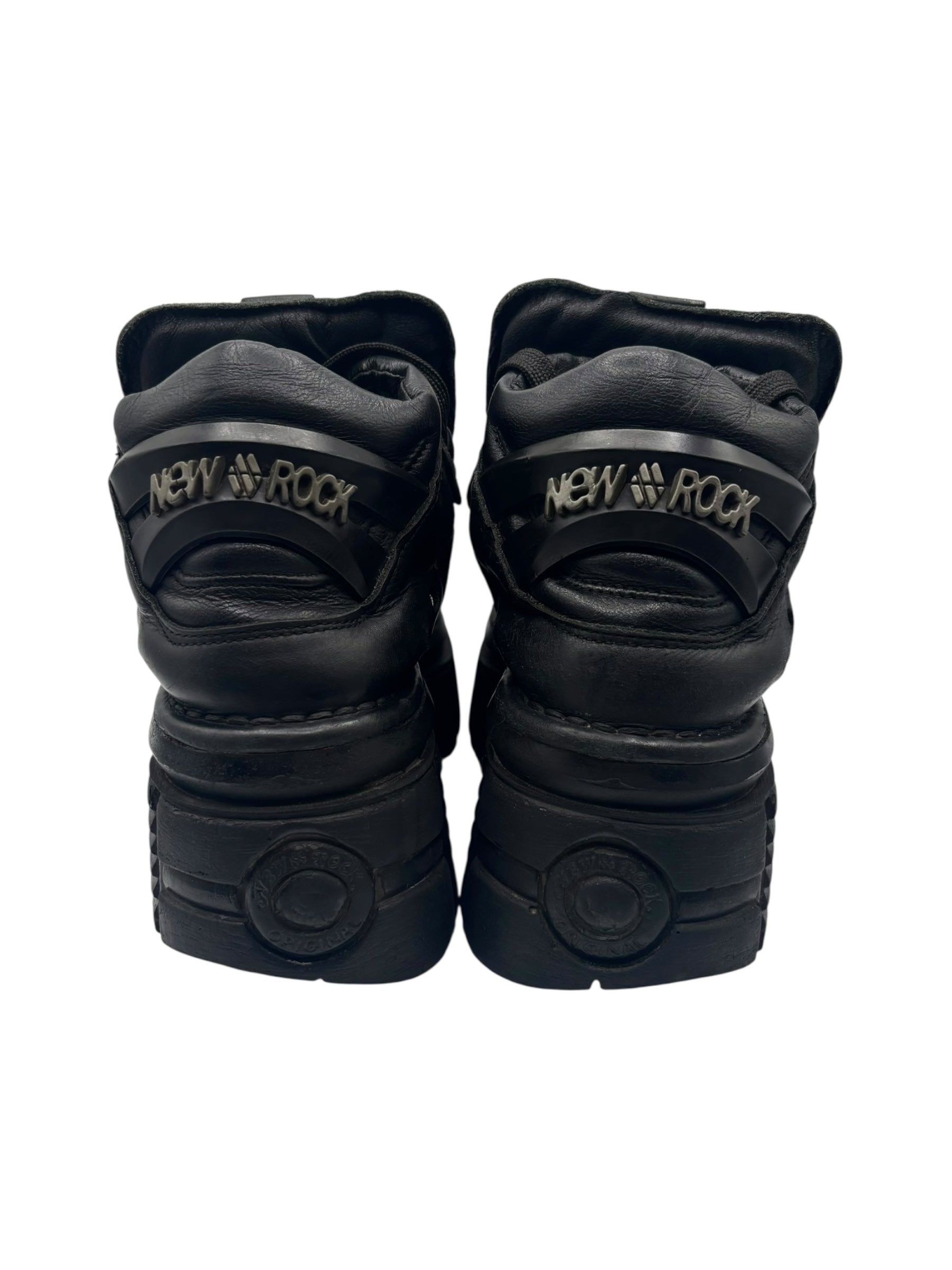 New Rock M-106 all black platform boots size 37