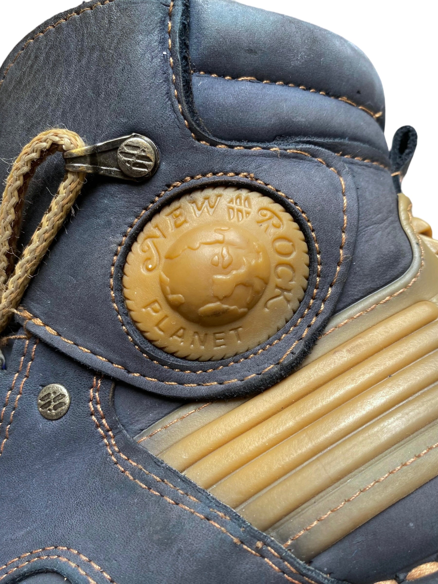 Vintage New Rock platform leather boots size 38