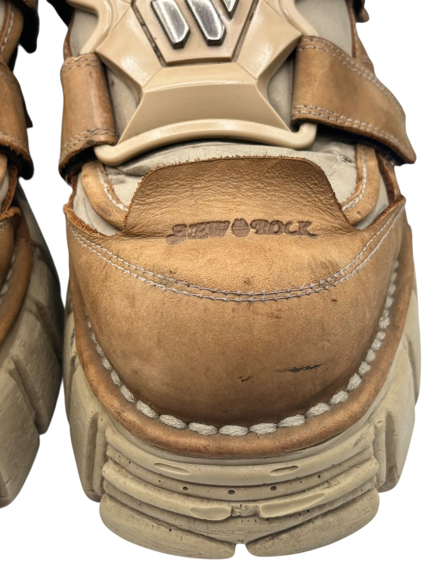 Vintage New Rock M-285 brown/beige platform boots size 41