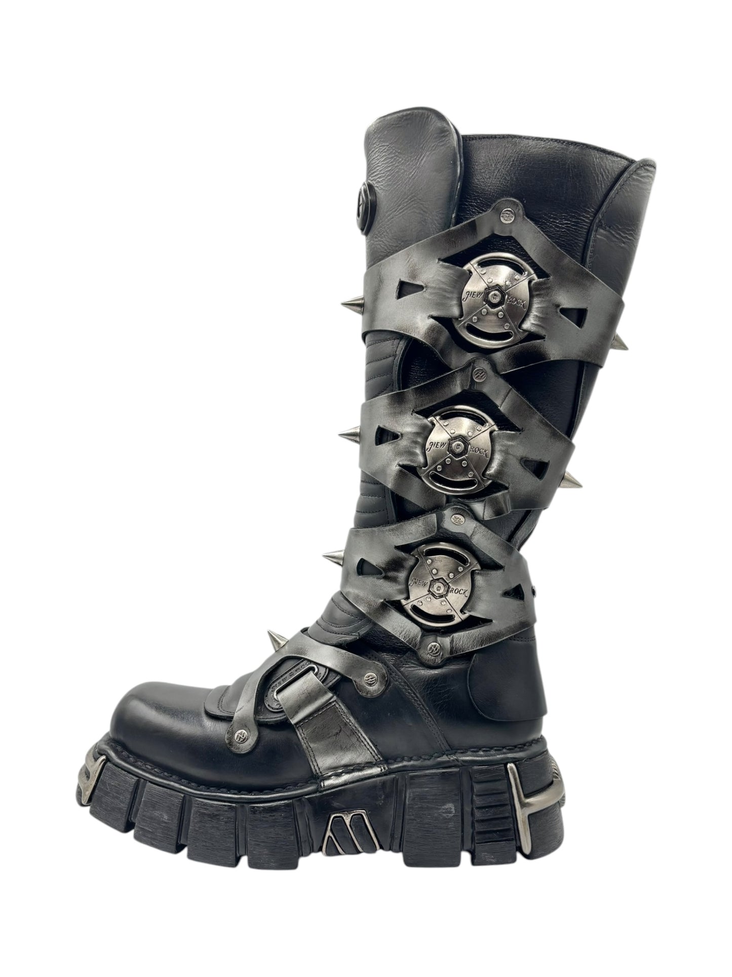 Vintage New Rock M-735-C10 knee high boots size 42