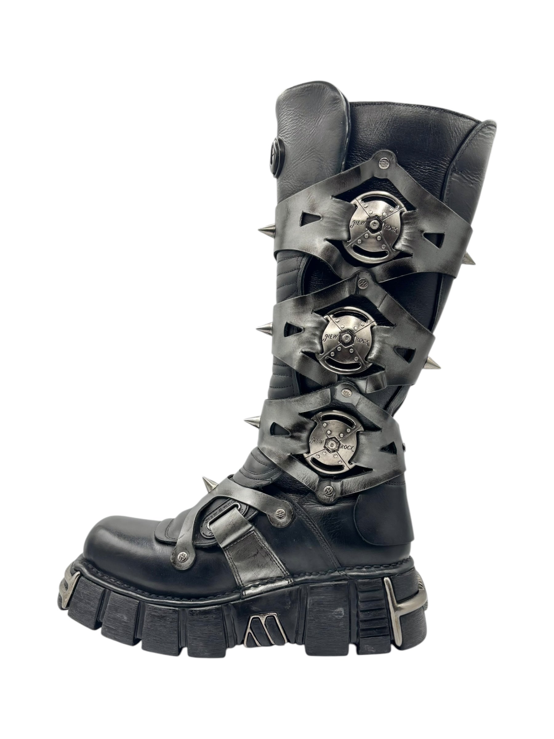 Vintage New Rock M-735-C10 knee high boots size 42