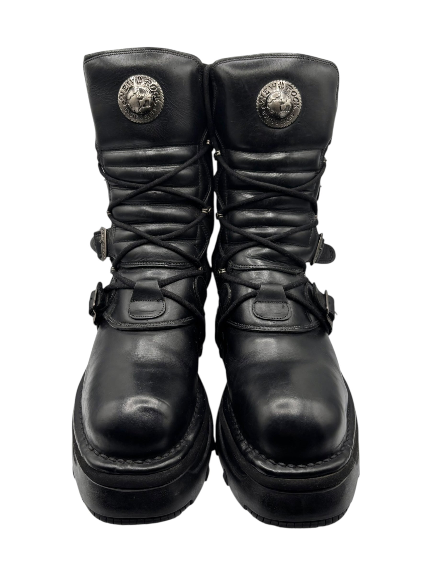 Vintage New Rock mid-calf platform boots size 45