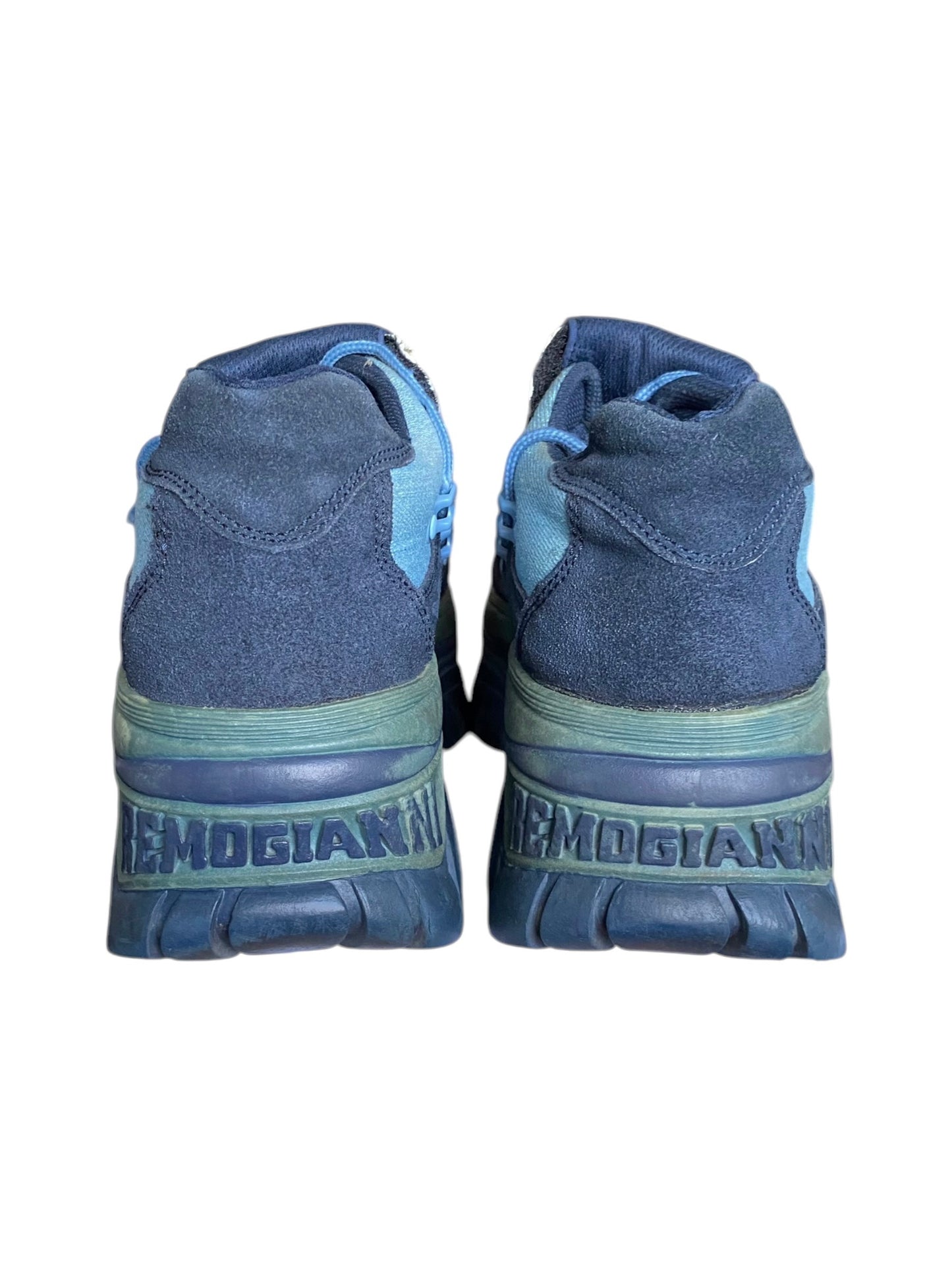 Vintage Remo Gianni blue platform boots size 40