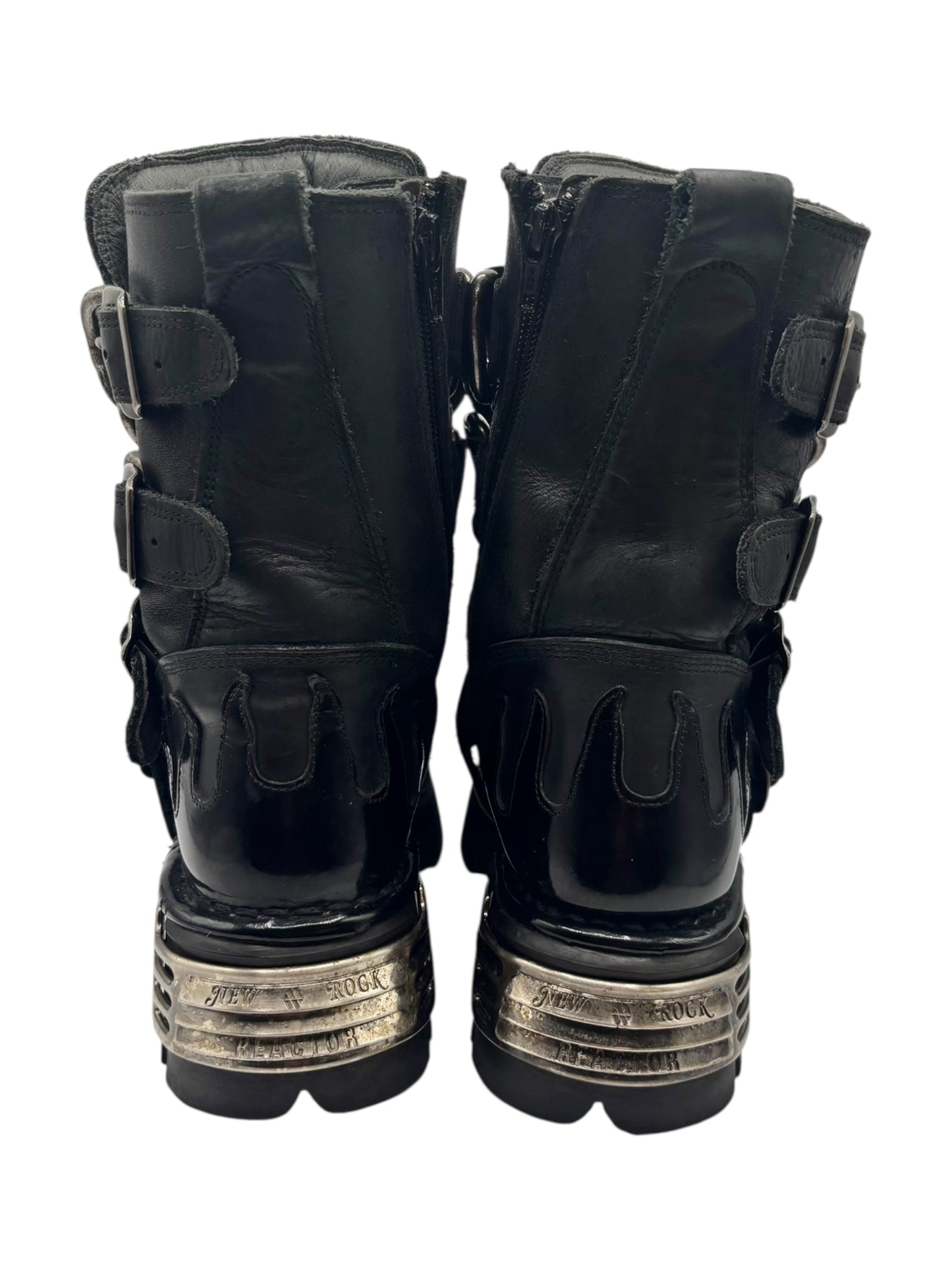 Vintage New Rock M-727-S1 chained leather boots size 36