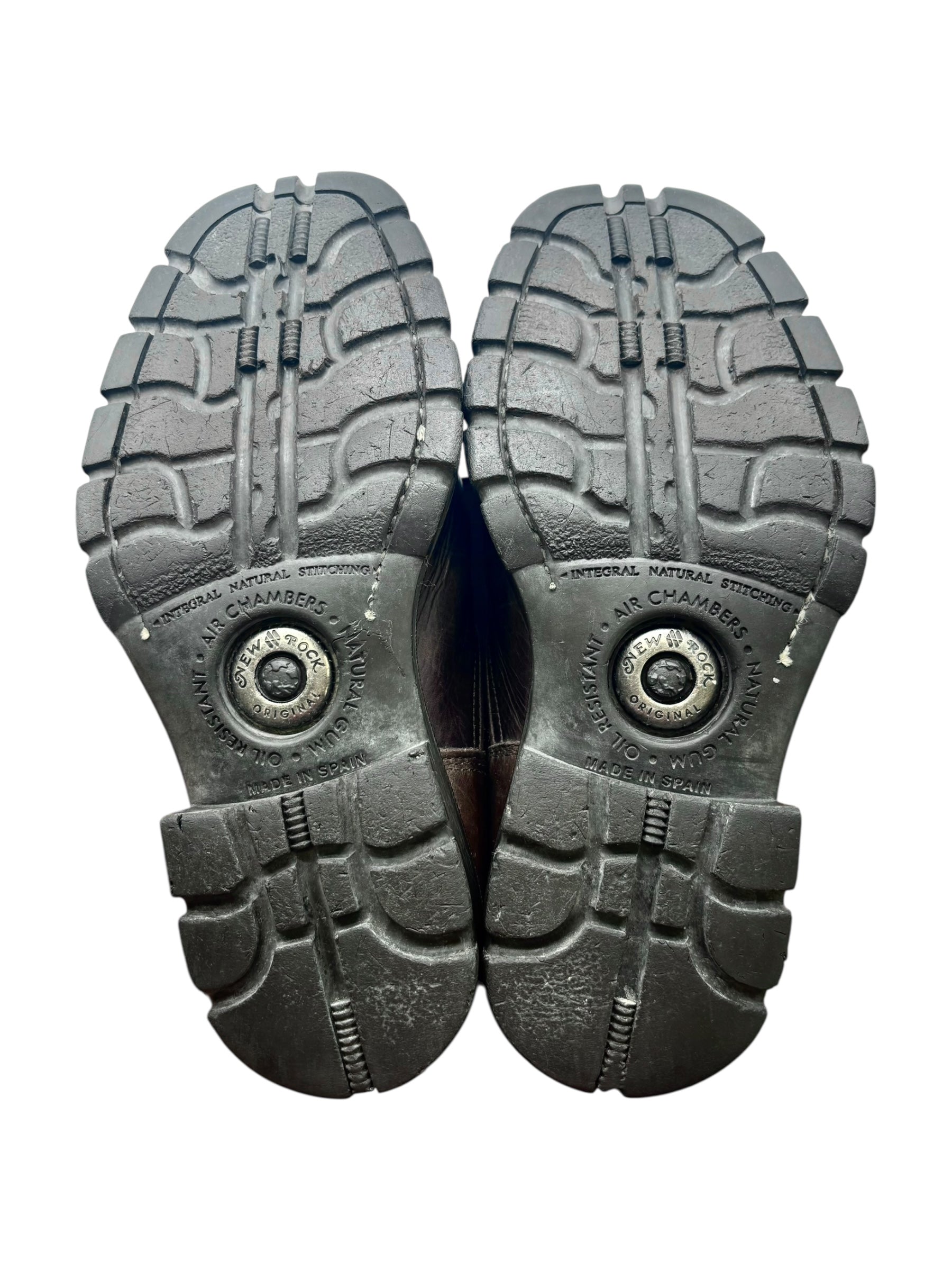 Vintage New Rock leather biker boots size 39