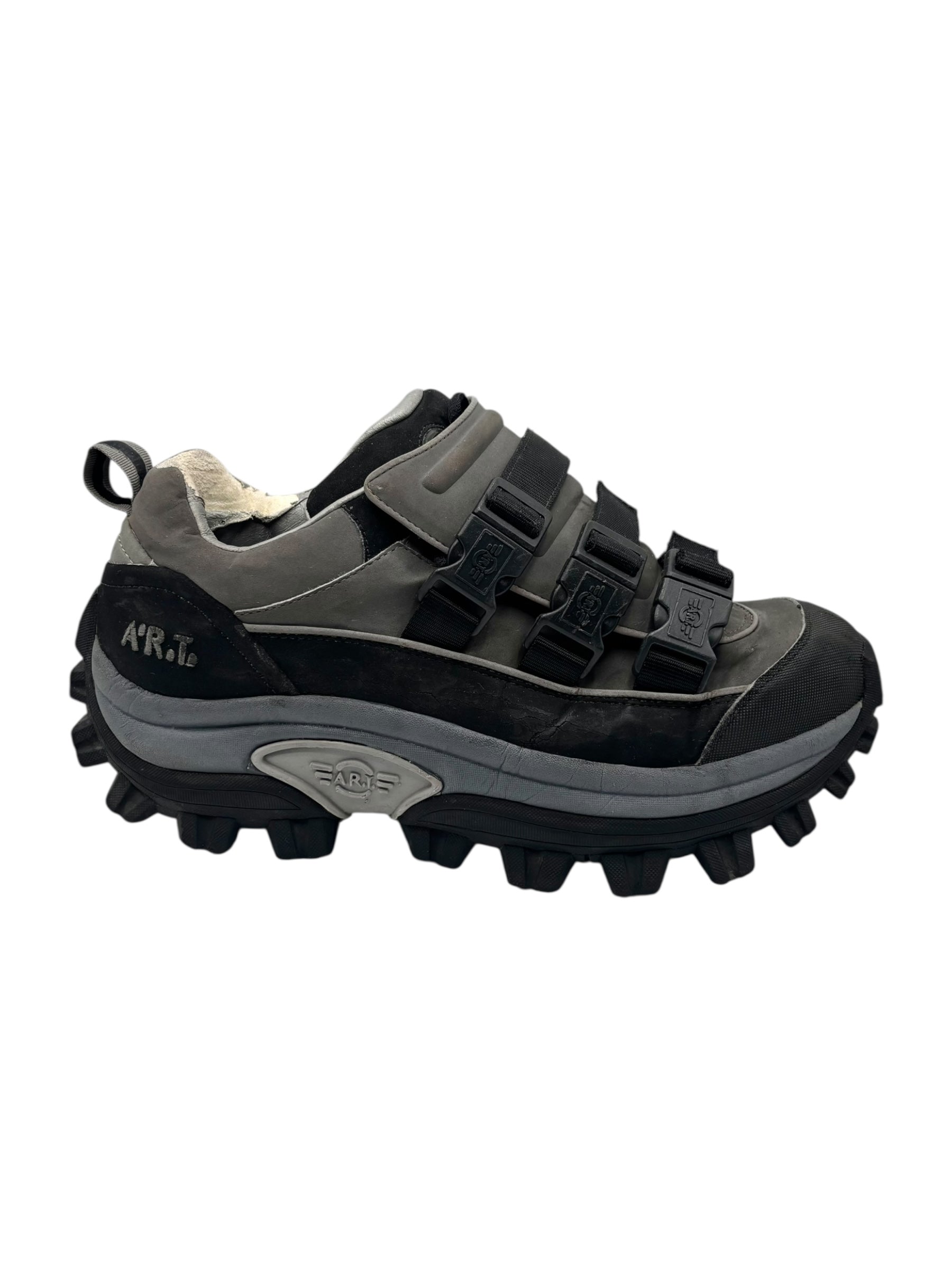 Vintage ART grey platform boots size 45