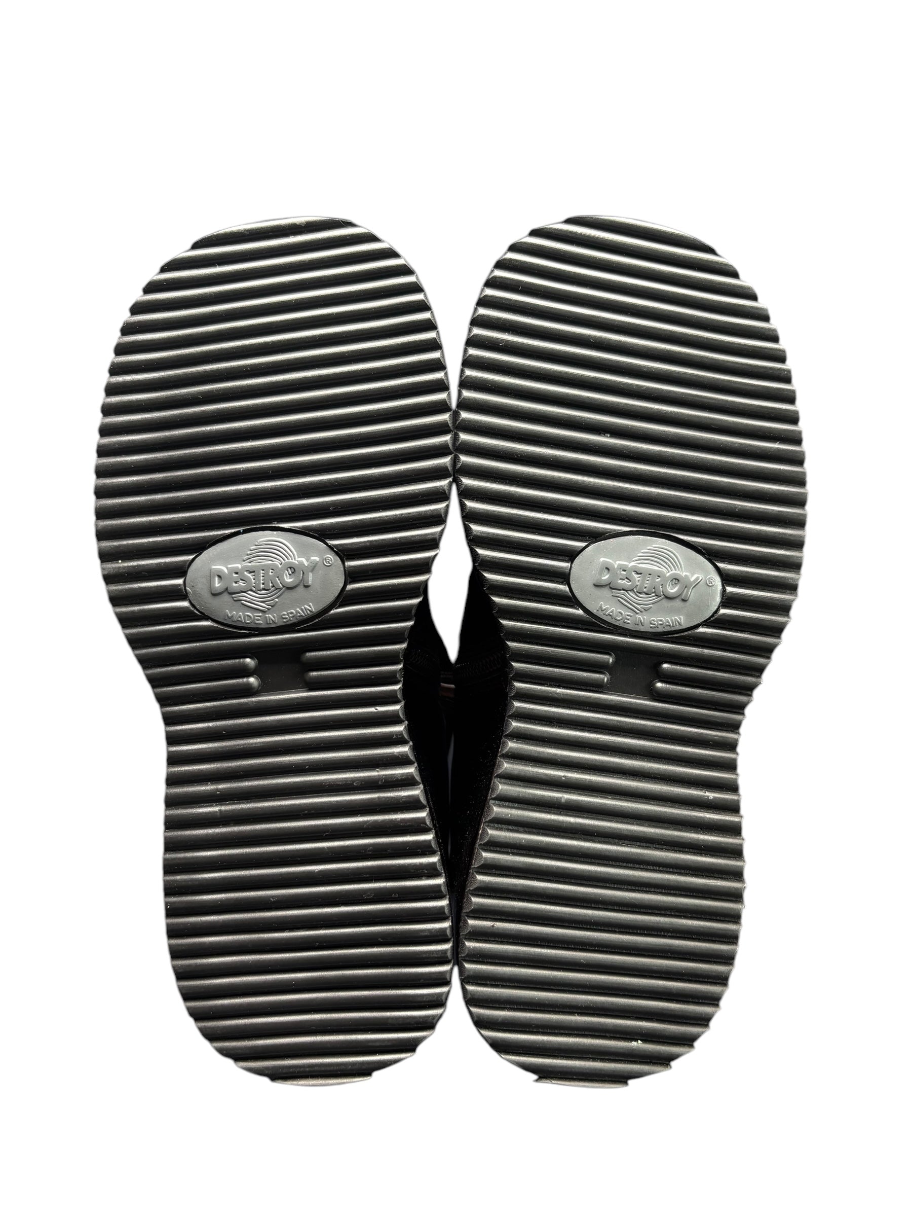 Vintage Destroy patent leather platform boots size 37