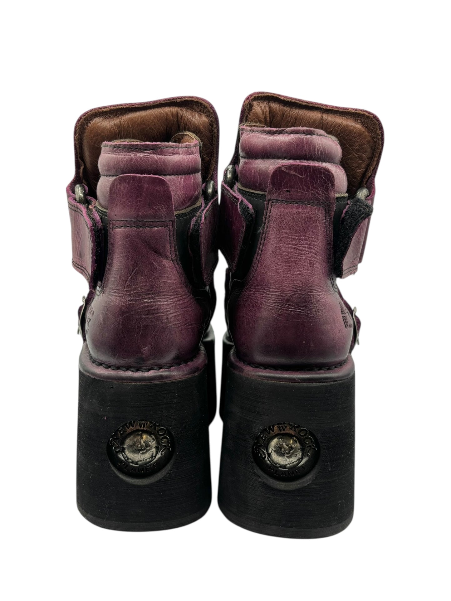 Vintage 90s New Rock neptuno pouch platform boots size 40