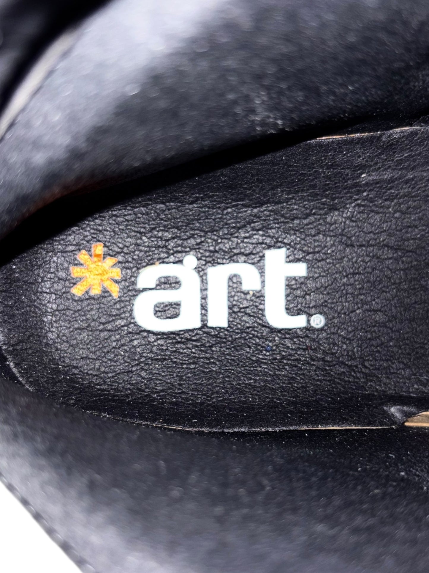 Vintage ART black leather platform boots size 39