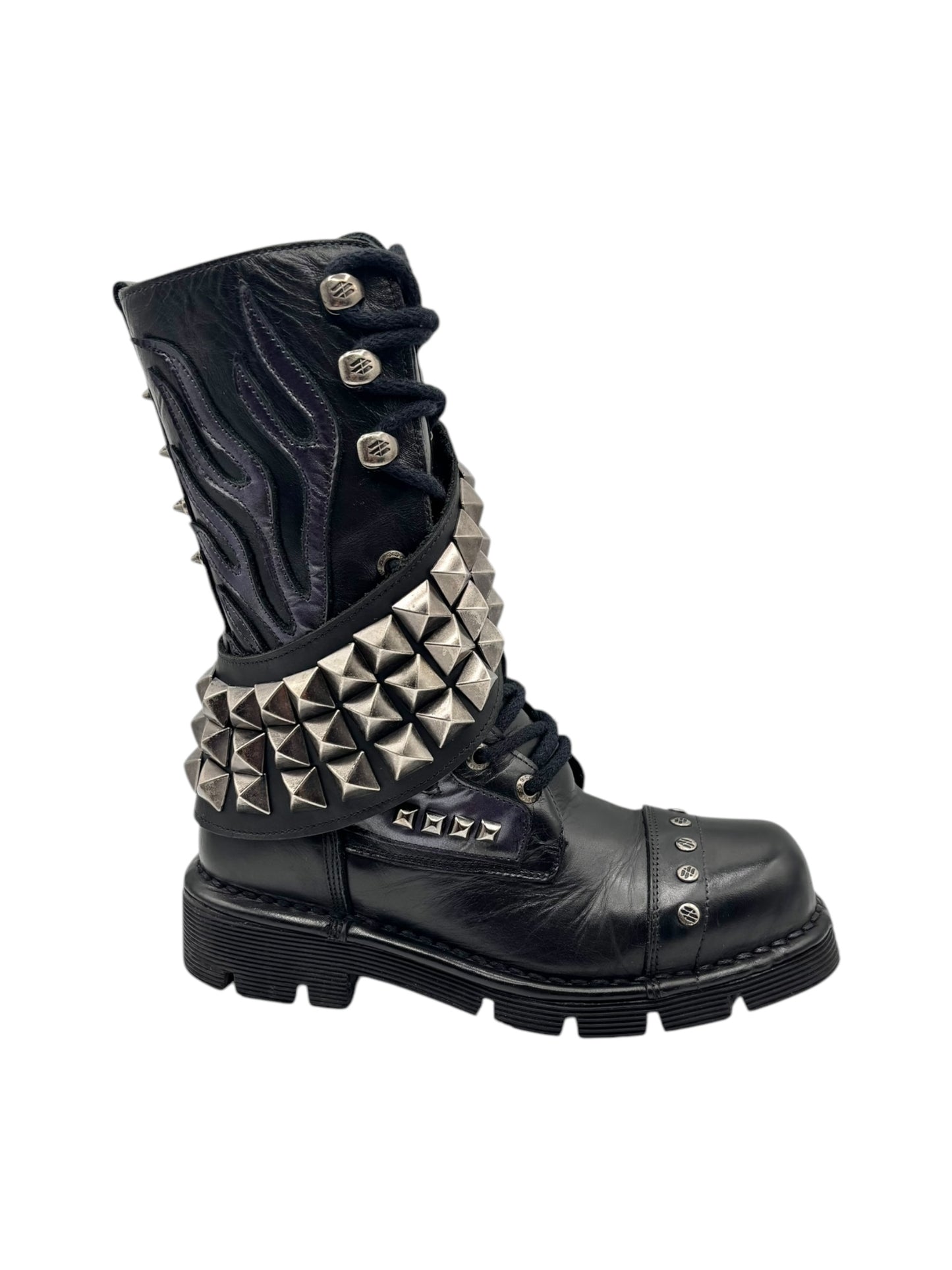 New Rock punk leather boots size 37