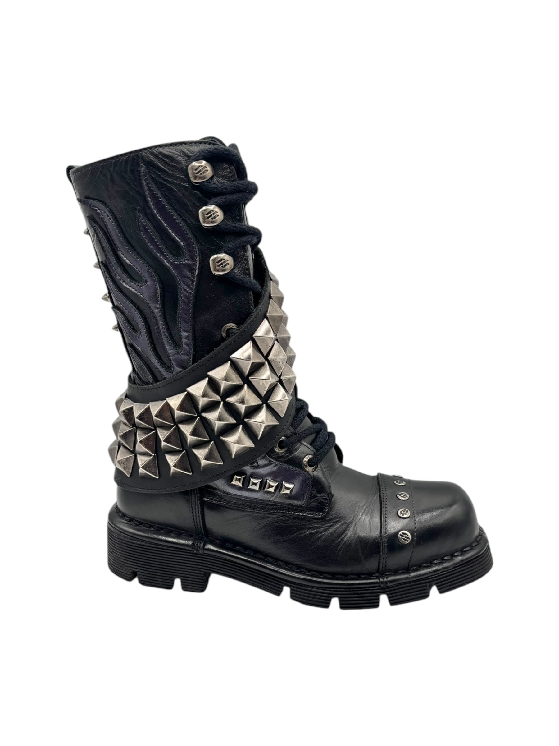 New Rock punk leather boots size 37
