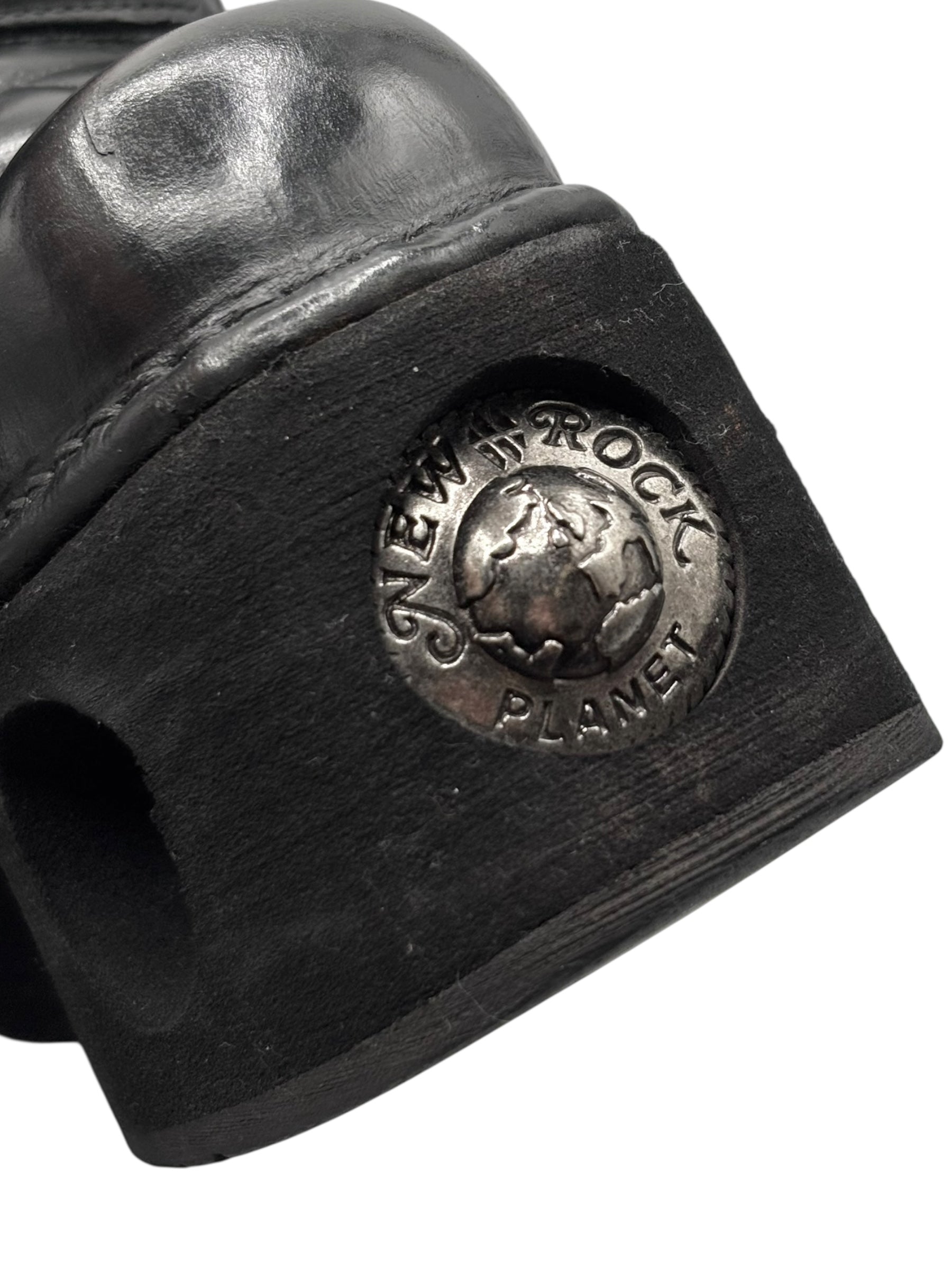 Vintage 90s New Rock neptuno pouch platform boots size 39