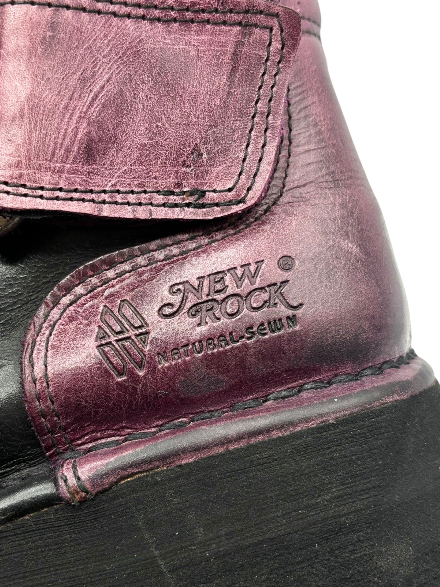 Vintage 90s New Rock neptuno pouch platform boots size 40