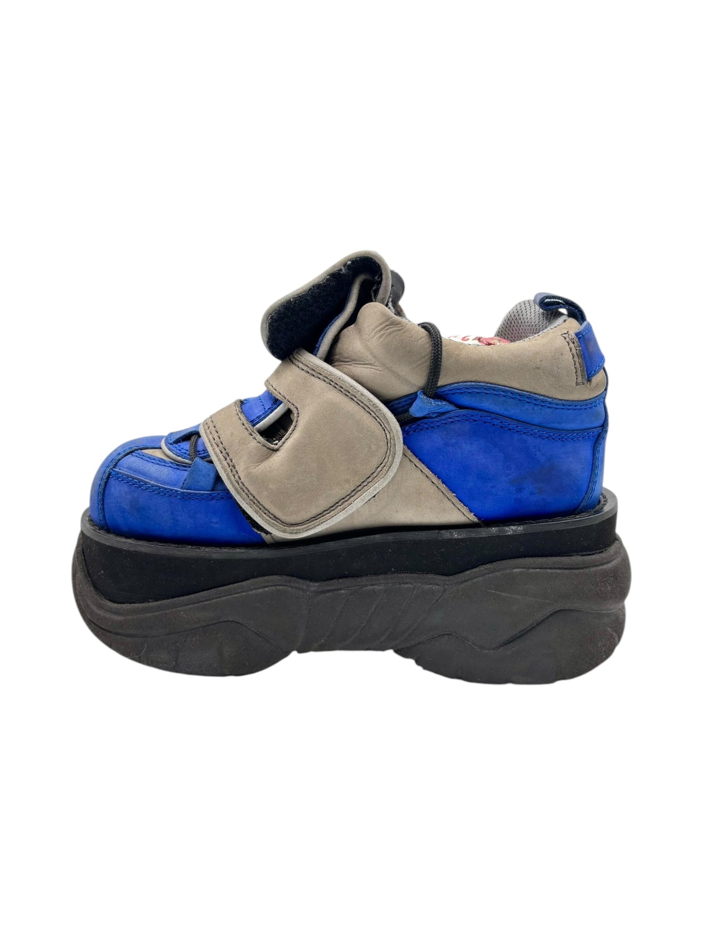 Swear London street mix blue platform boots Size 38 size 38