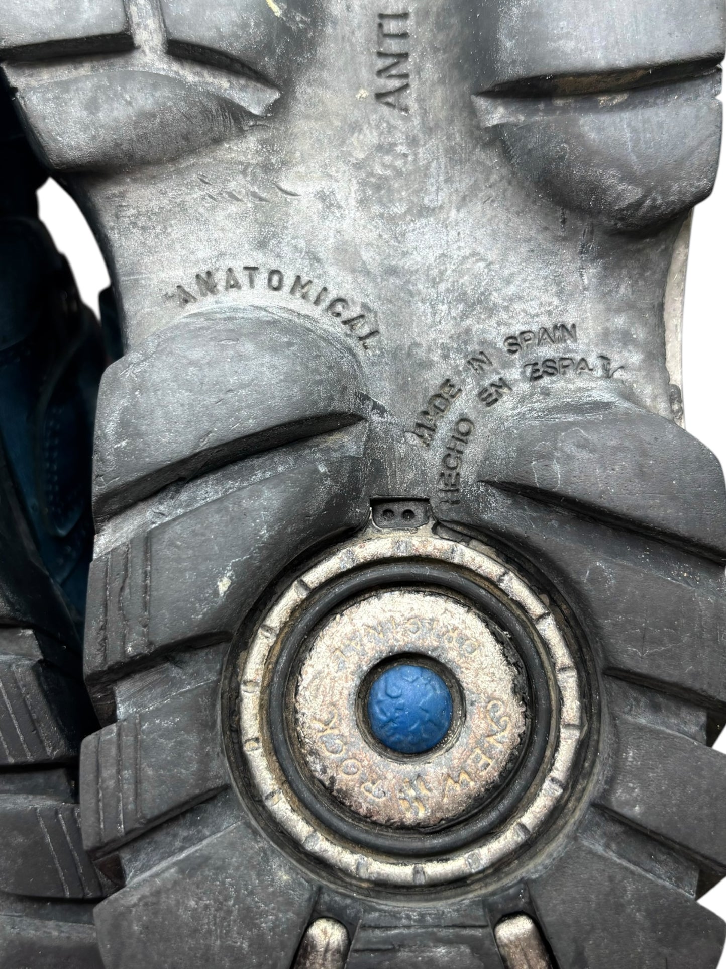 Vintage New Rock blue techno platform boots size 37