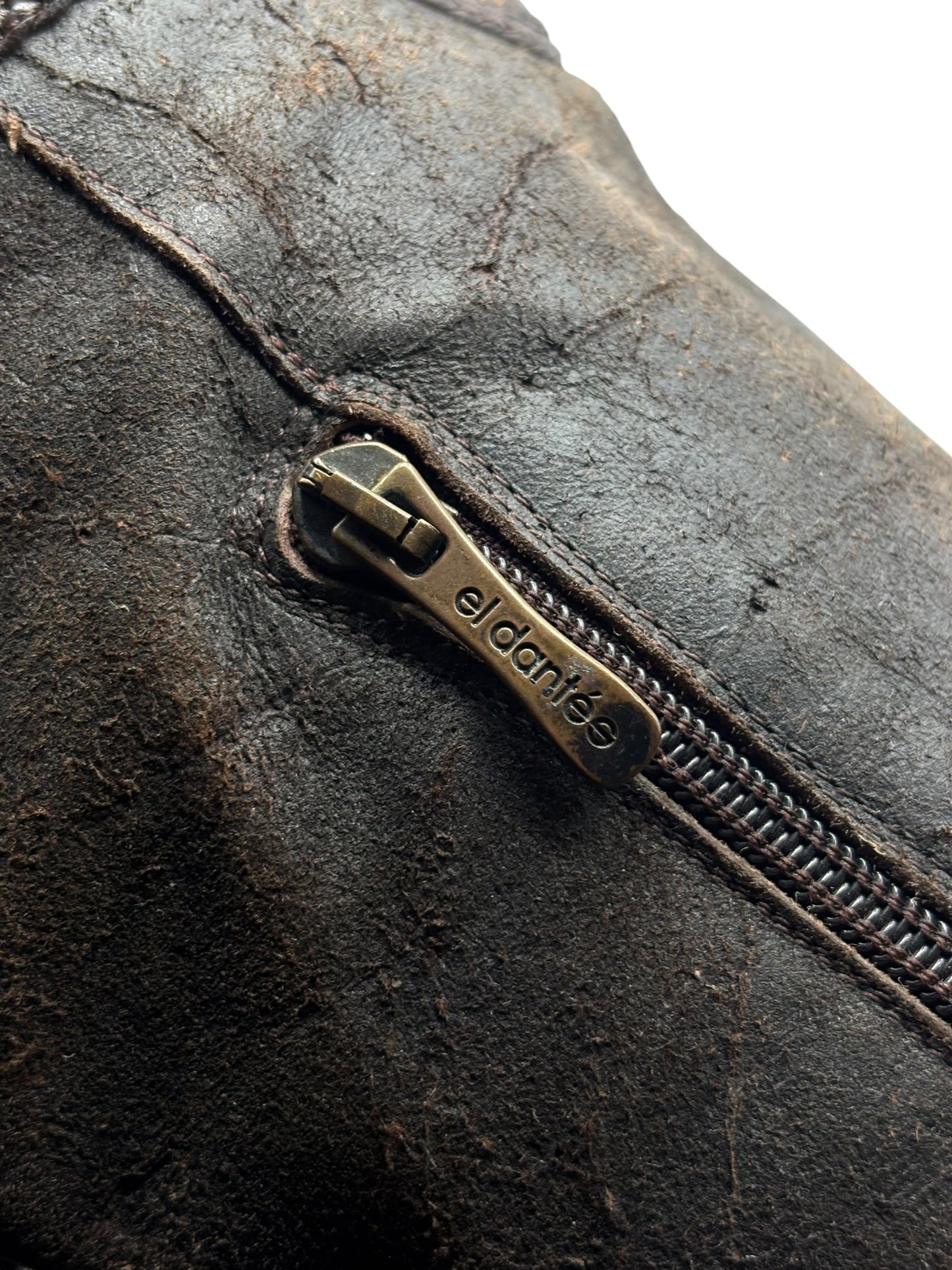 Vintage El Dantes brown knee high boots size 38