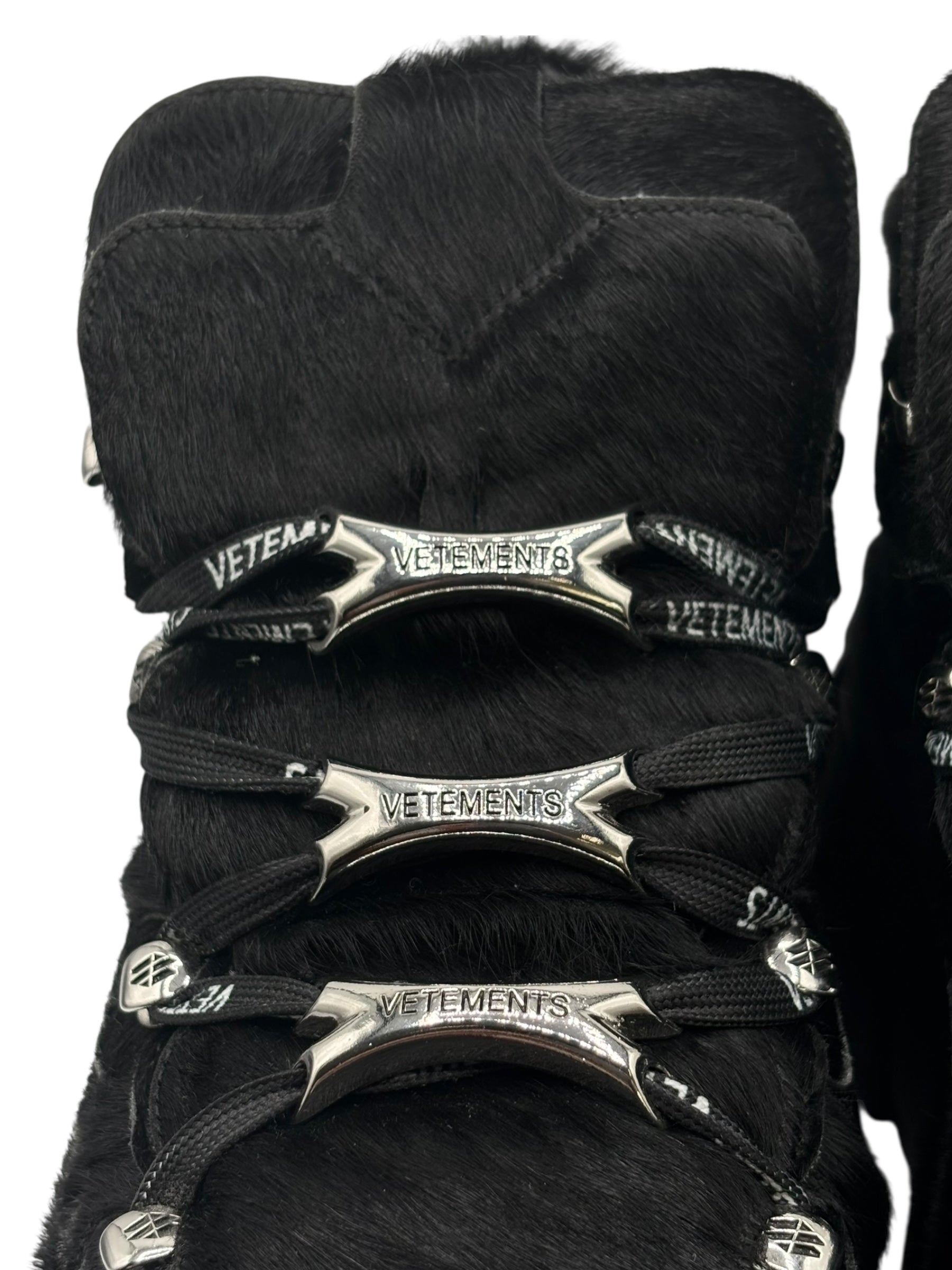 New Rock x Vetements M-106 fur platform boots size 44