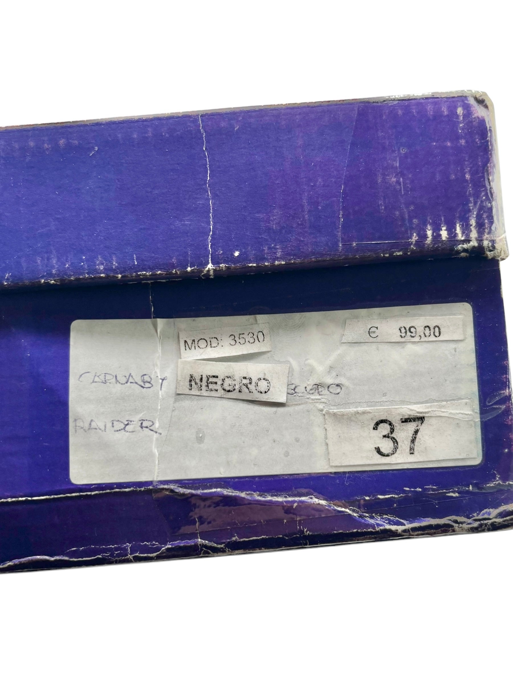 Vintage Destroy patent leather platform boots size 37