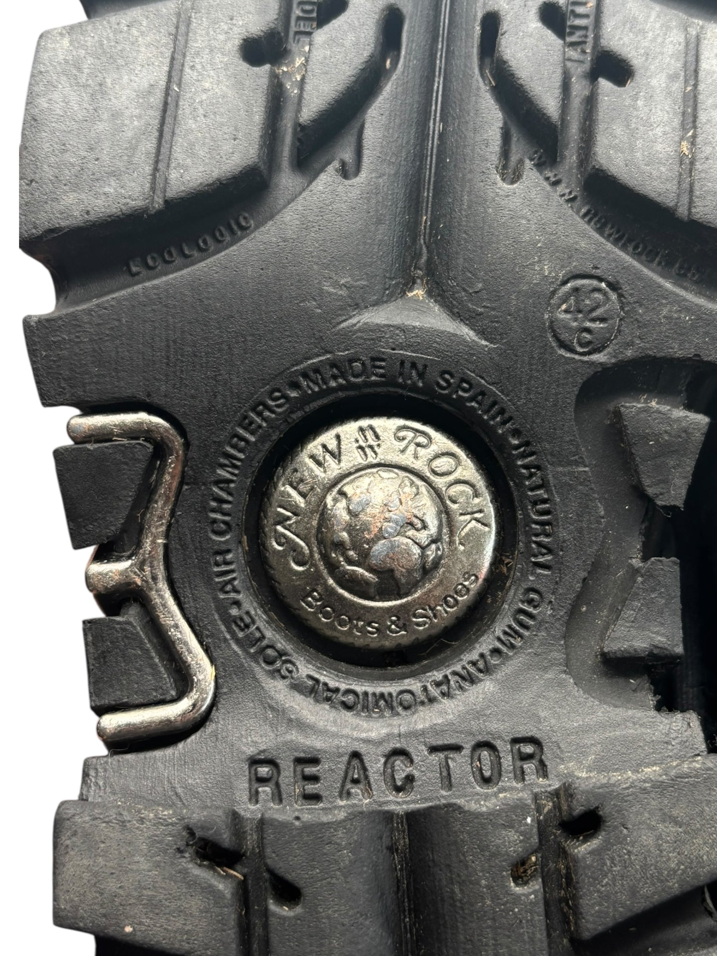 Vintage New Rock knee high reactor leather boots size 42