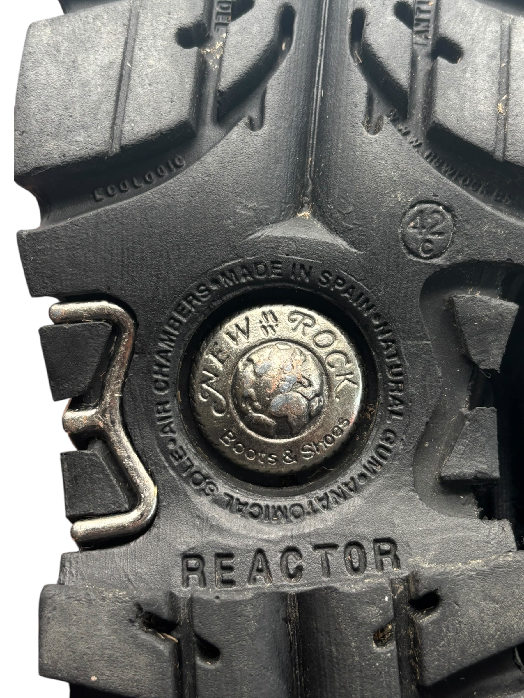 Vintage New Rock knee high reactor leather boots size 42