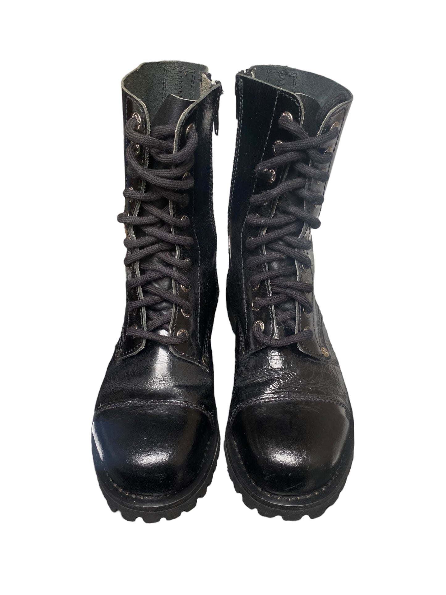 New Rock black leather boots size 37