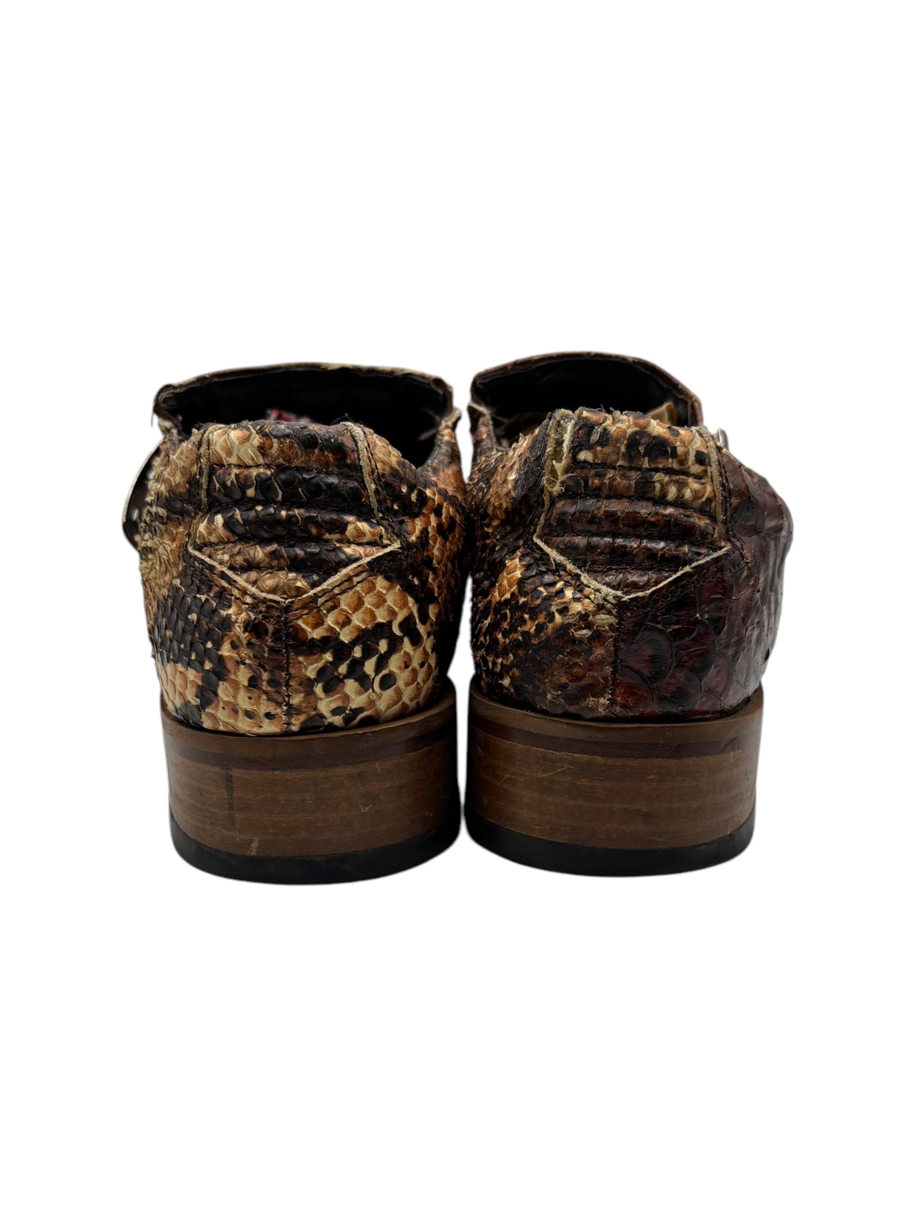 Vintage New Rock snake leather cowboy boots. size 37