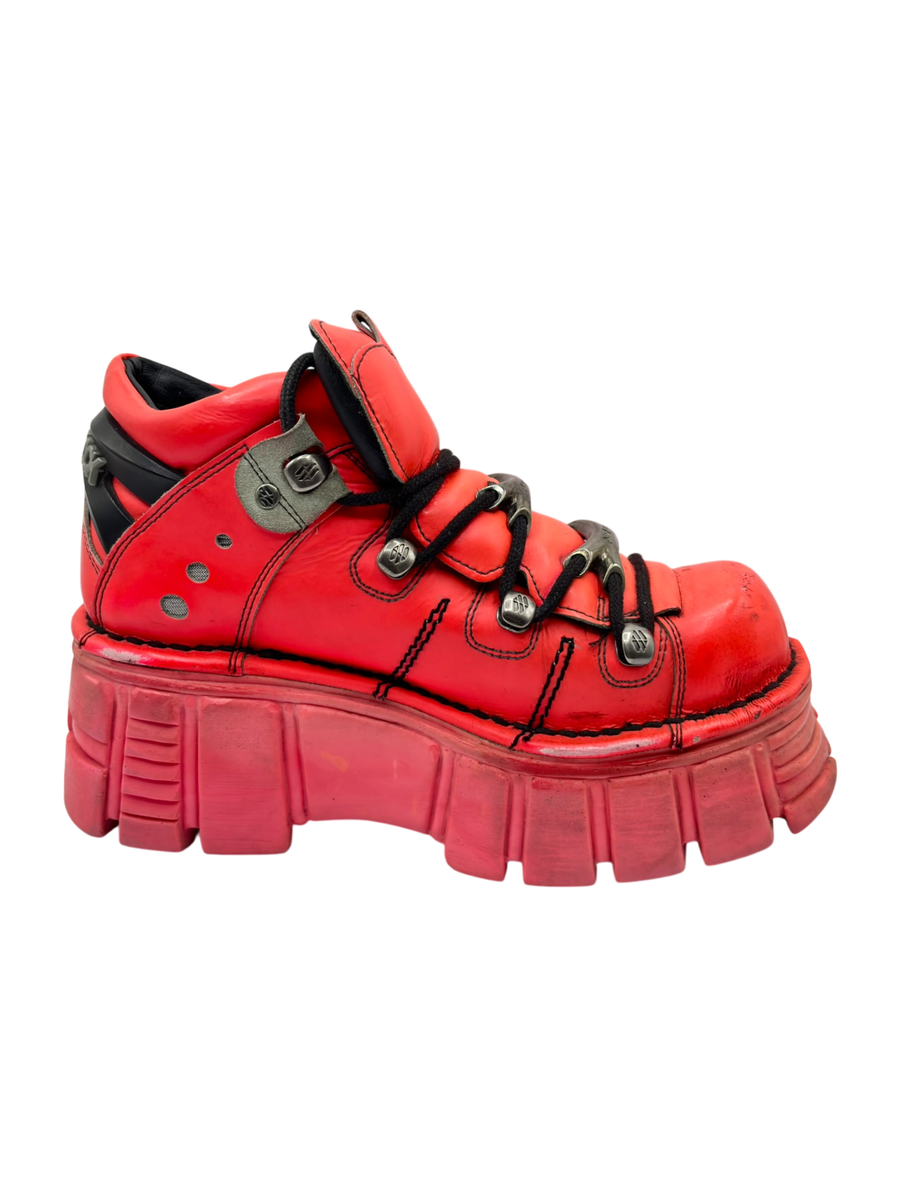 New Rock M-106 bright pink platform boots size 38