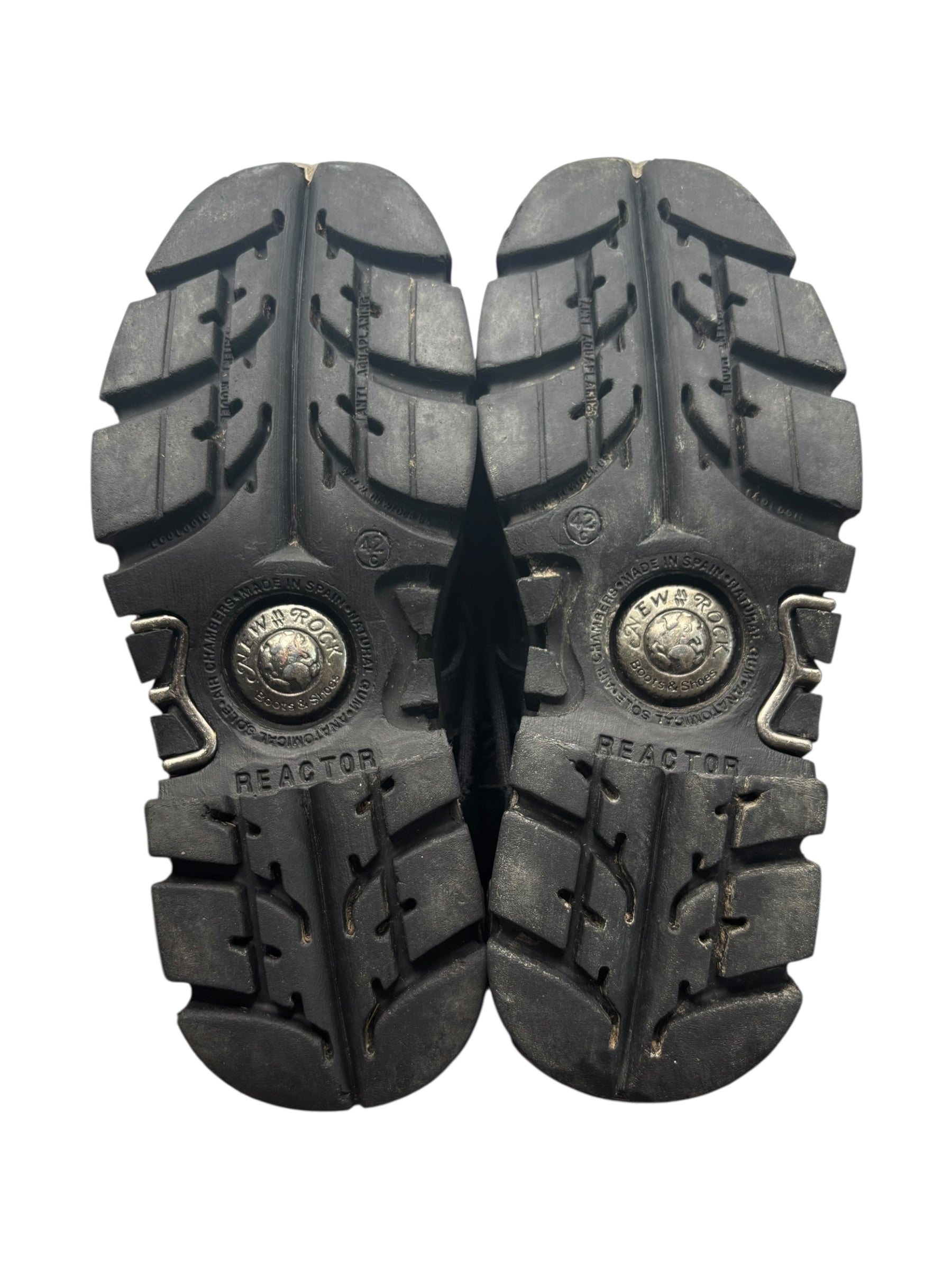 Vintage New Rock knee high reactor leather boots size 42