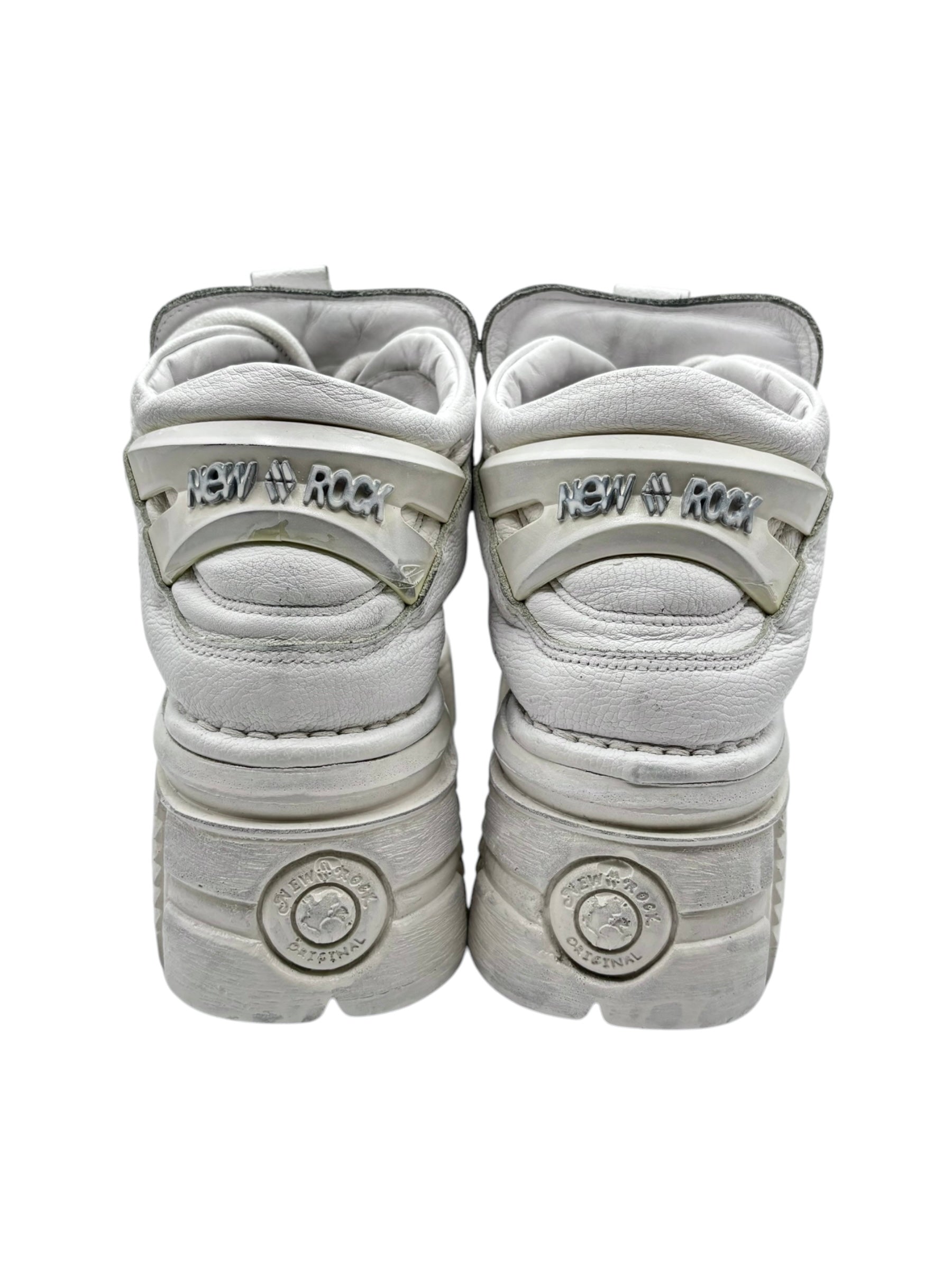 New Rock M-106 white platform boots size 43