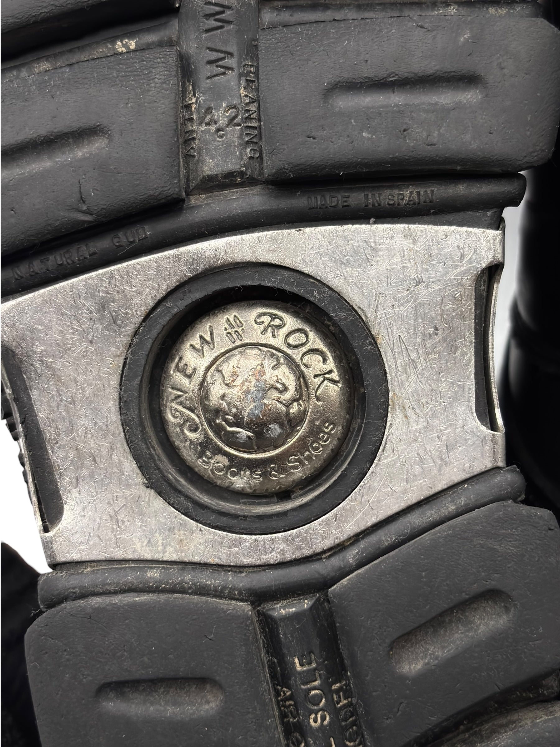 Vintage New Rock avant garde leather platform boots size 41