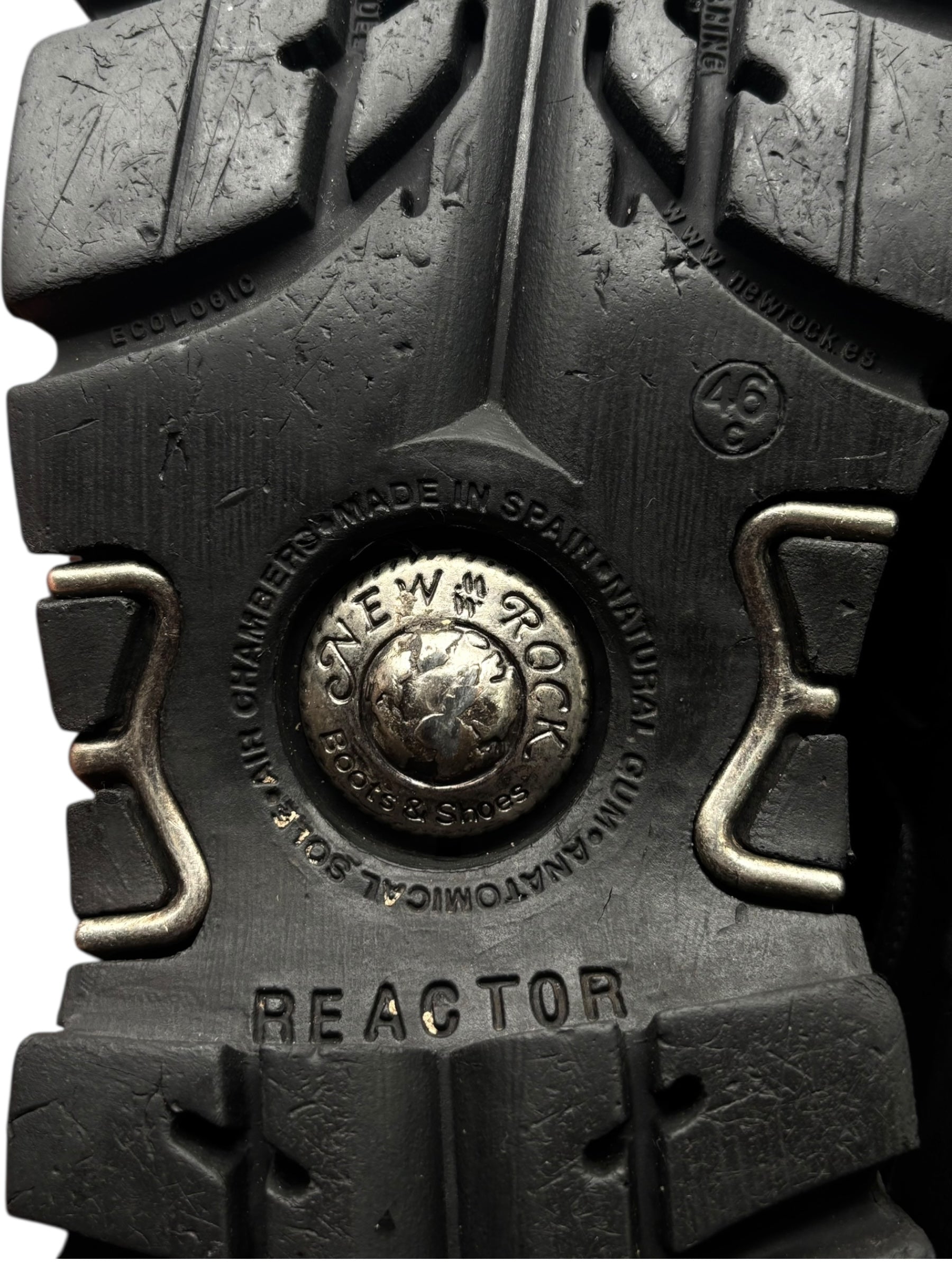 Vintage New Rock combat ankle boots size 46