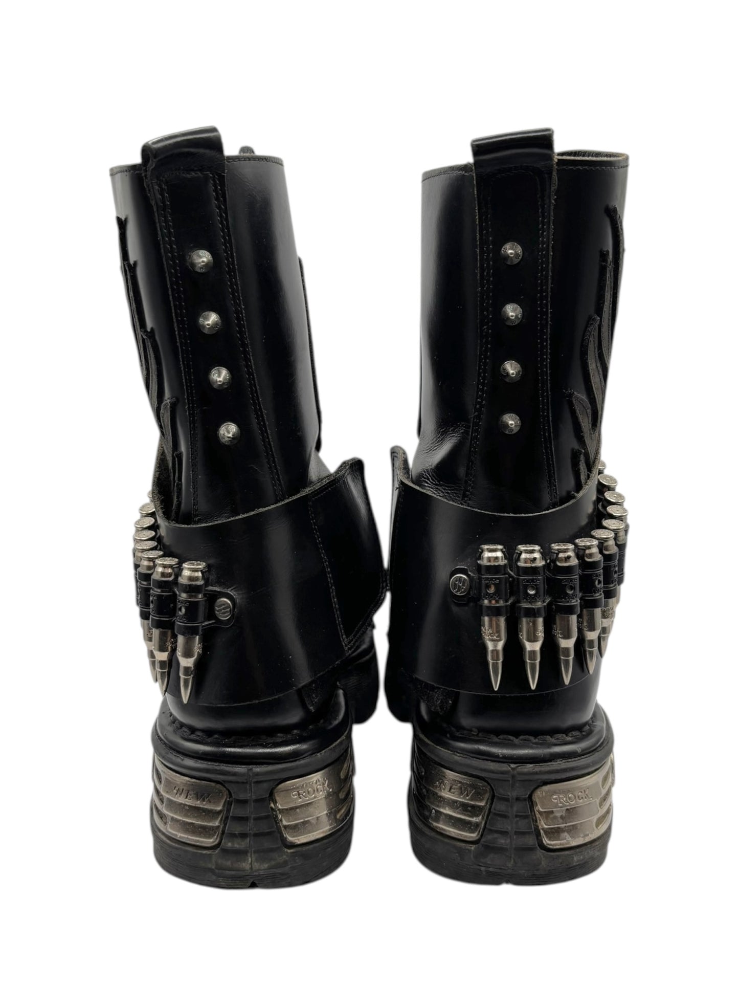 New Rock bullet leather boots size 40